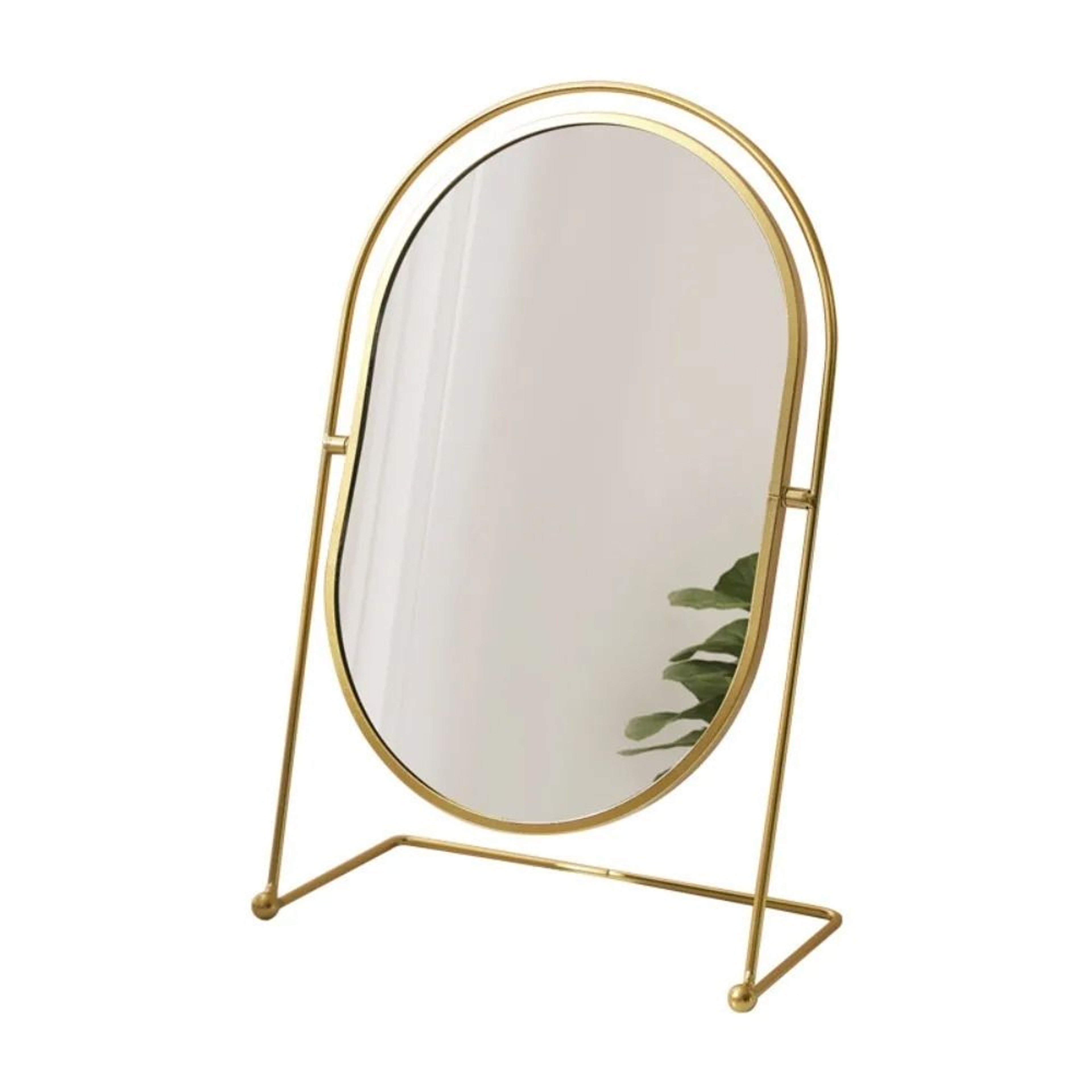 Iron Art Nordic Oval Desktop Vanity Mirror With 360 Swivel Rotation 6
