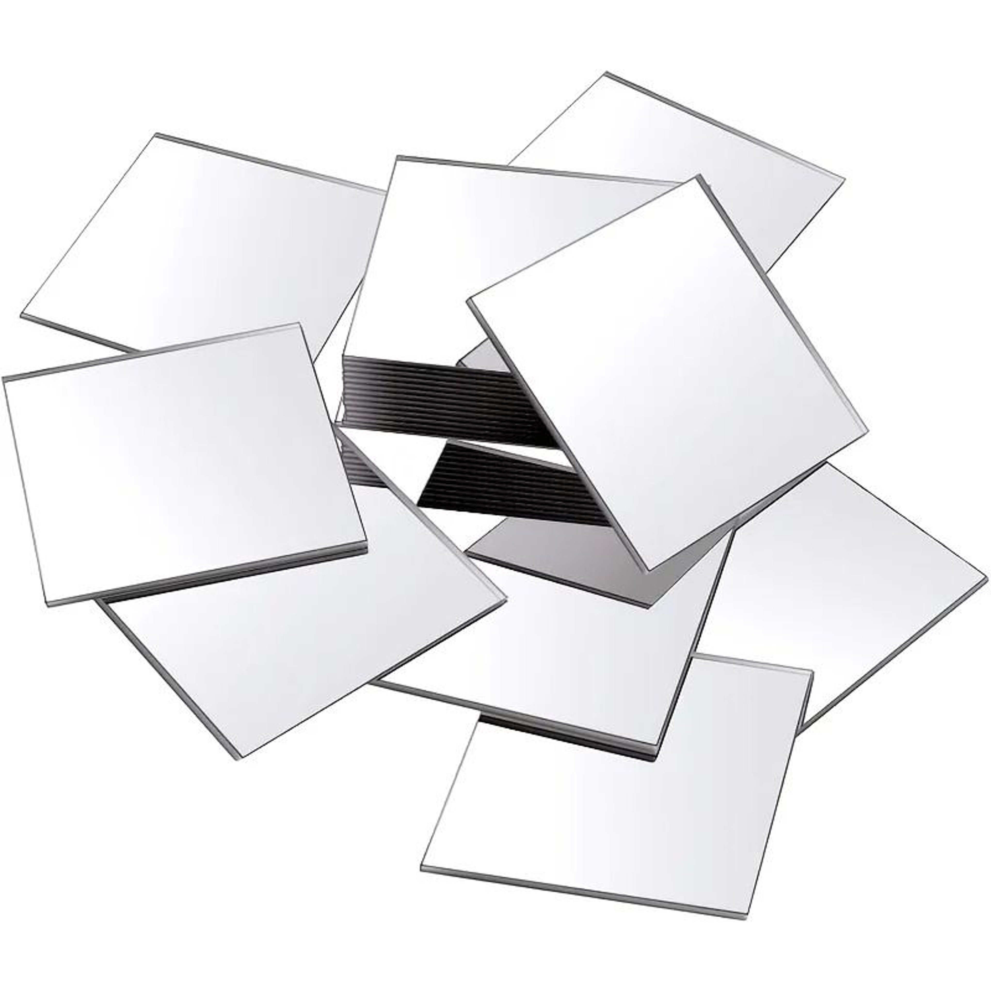 YITAPE 50mm SelfAdhesive Acrylic Square Mirror Tiles For DIY Crafts  Wall Decor 20PCS 2
