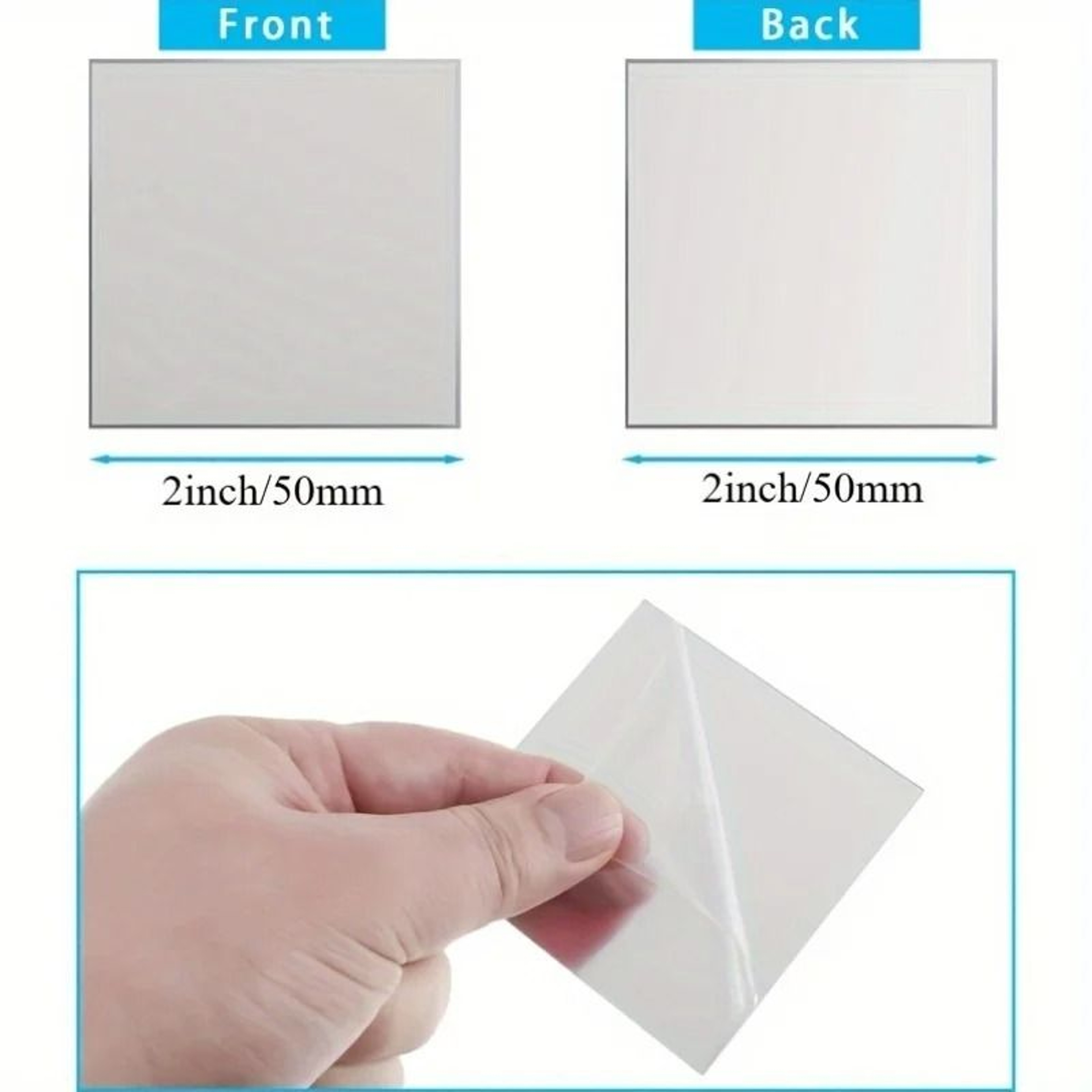 YITAPE 50mm SelfAdhesive Acrylic Square Mirror Tiles For DIY Crafts  Wall Decor 20PCS 1