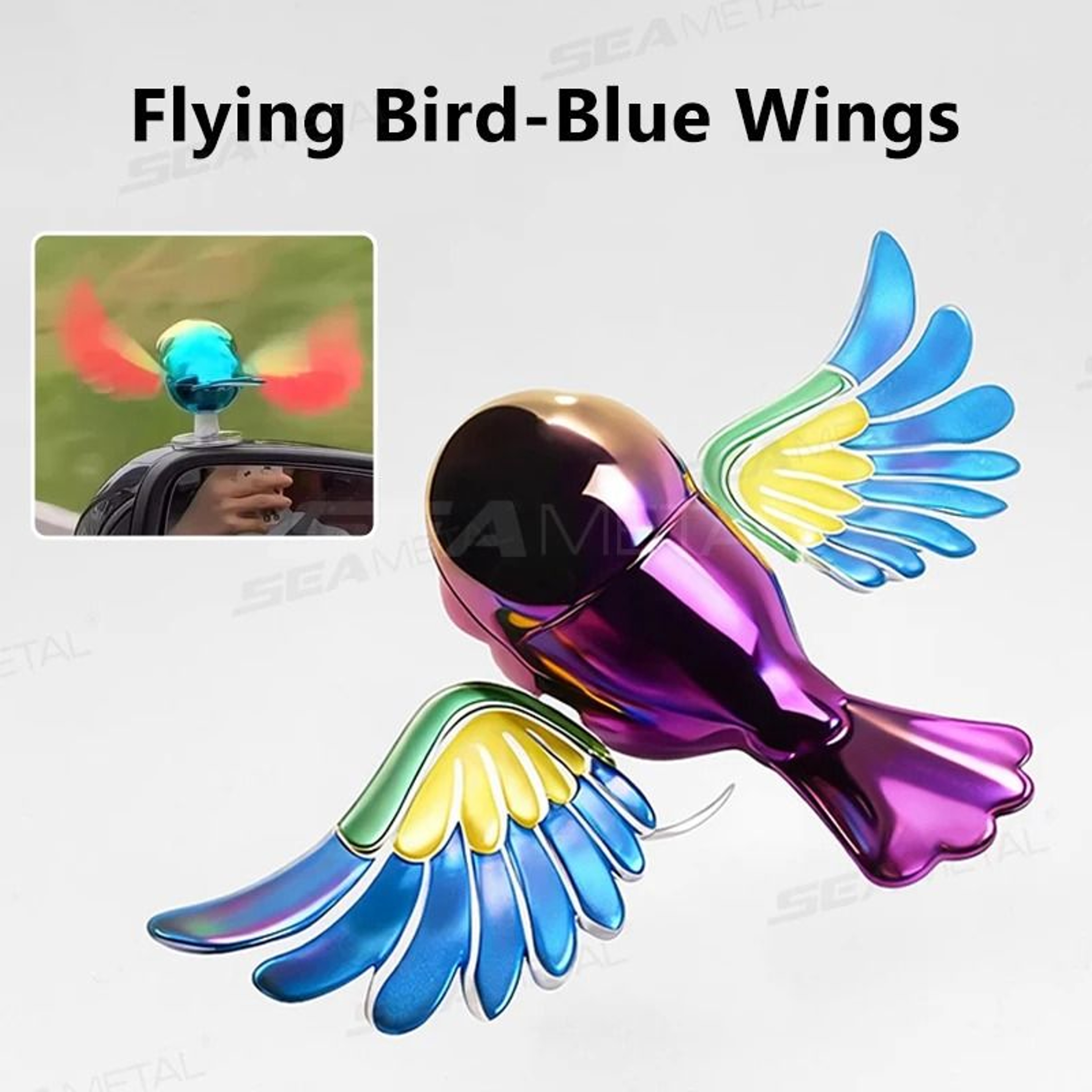 MOGGIC Kinetic WindPowered Flying Bird Auto  Bike Ornament With Swinging Wings 6