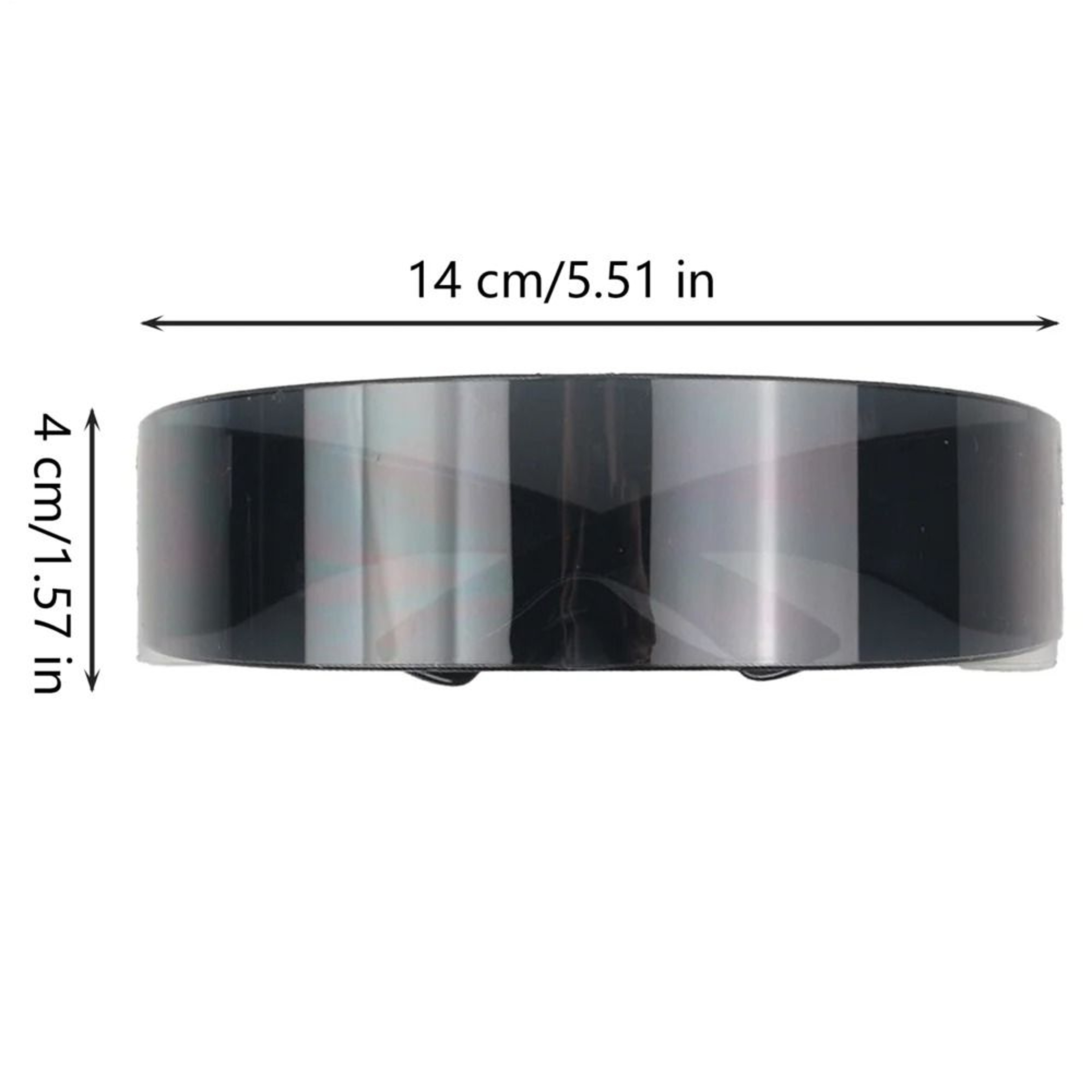 Futuristic Cyber Cyclops Rimless Visor Sunglasses With UV400 Protection 9