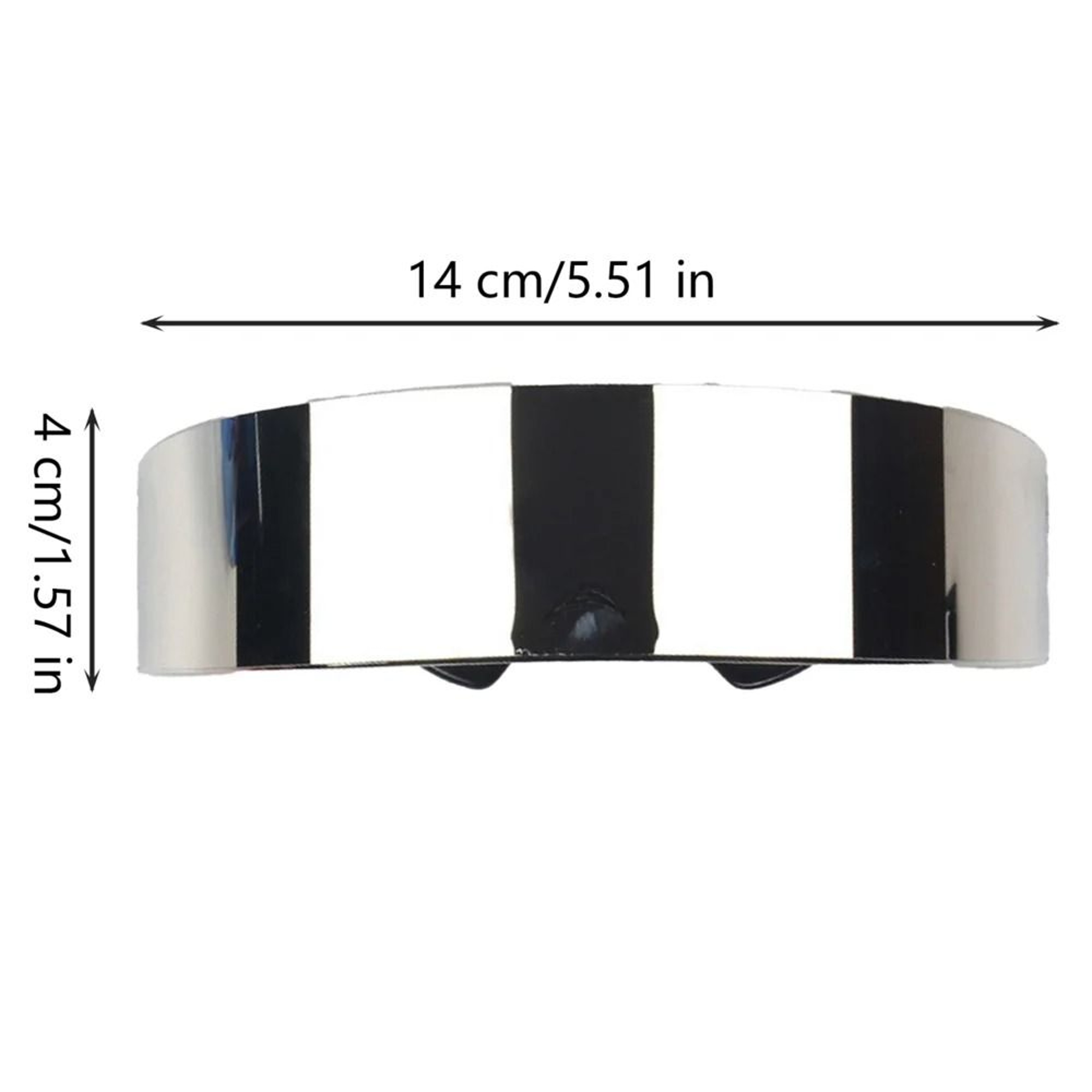Futuristic Cyber Cyclops Rimless Visor Sunglasses With UV400 Protection 6