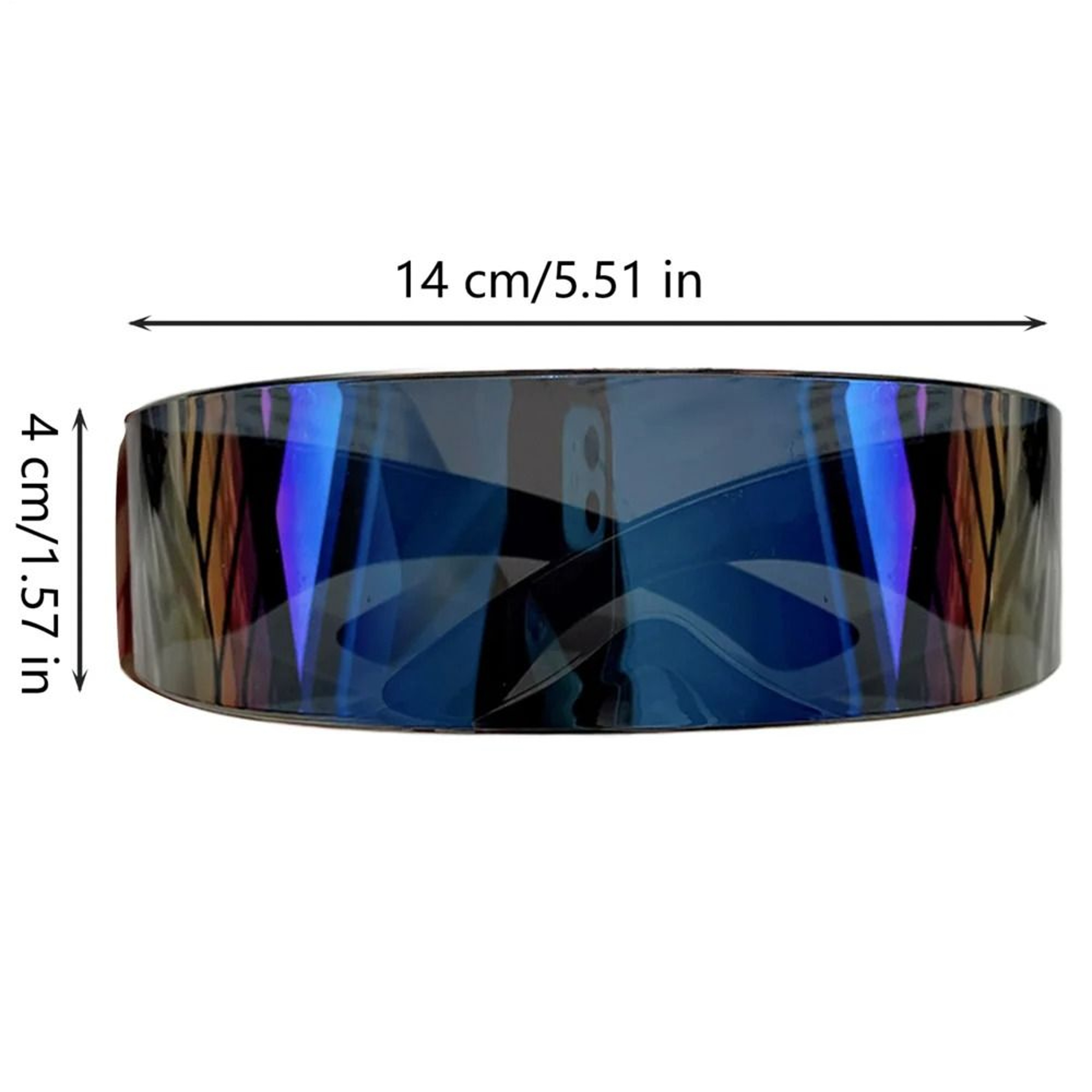 Futuristic Cyber Cyclops Rimless Visor Sunglasses With UV400 Protection 8