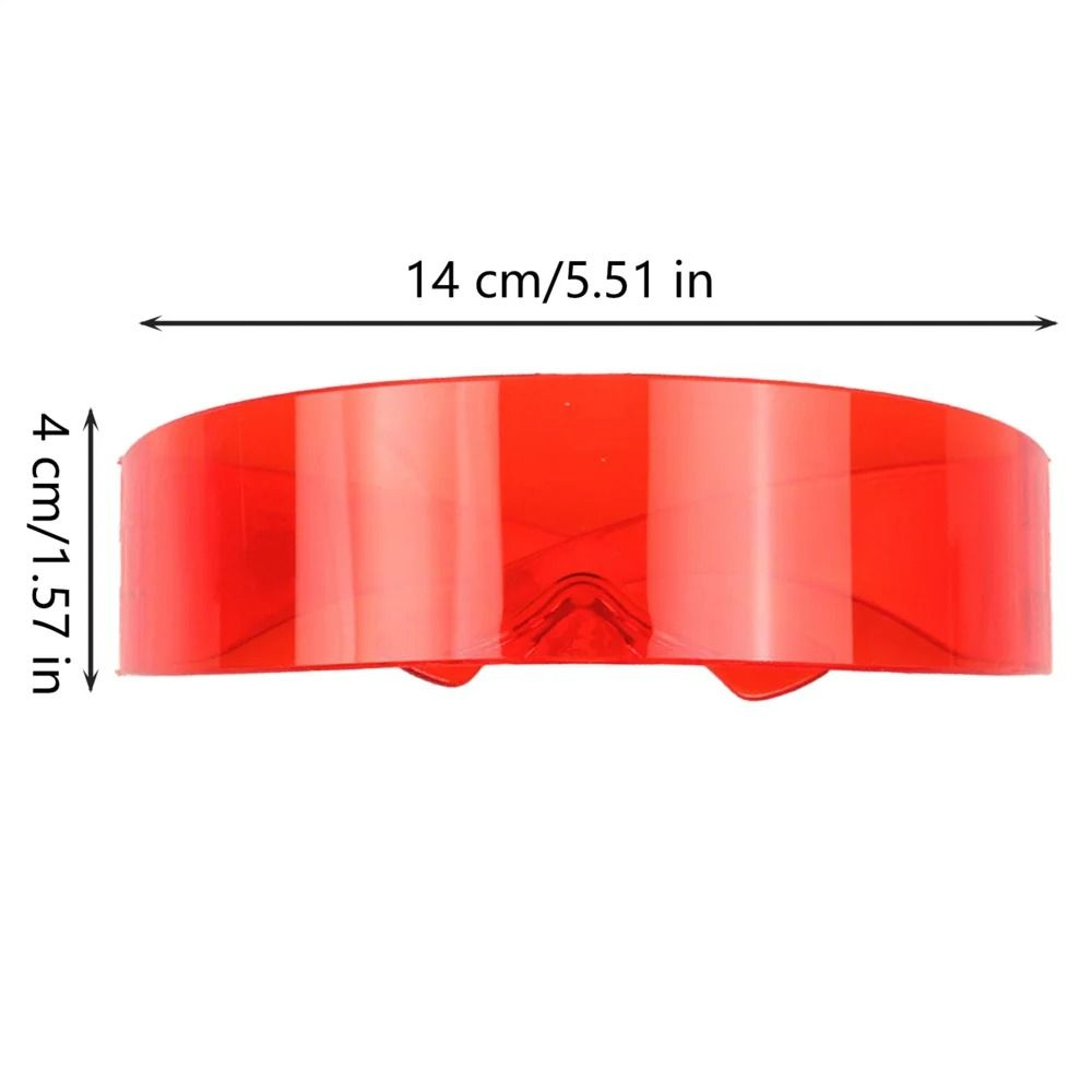 Futuristic Cyber Cyclops Rimless Visor Sunglasses With UV400 Protection 7