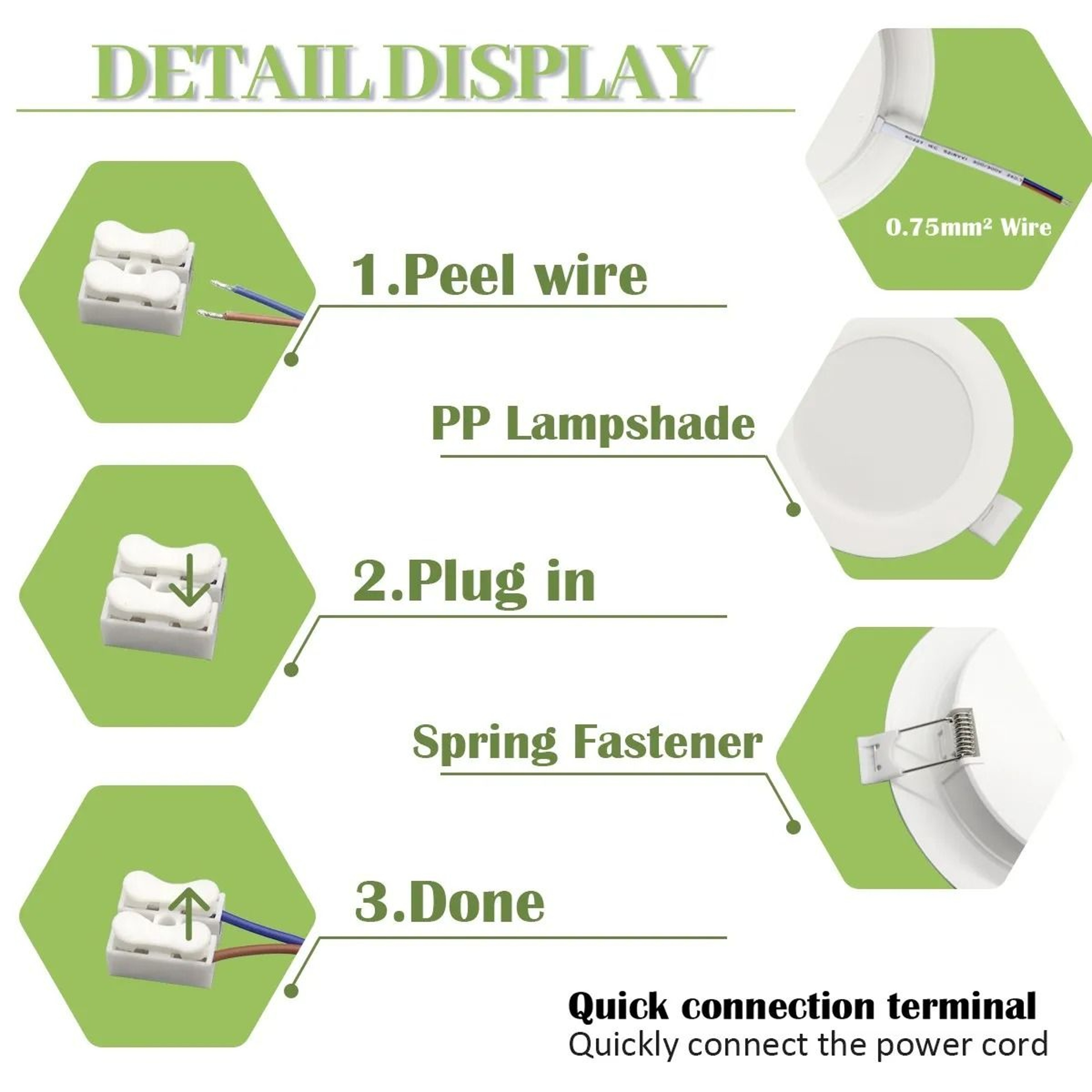 10Pack Modern UltraSlim Recessed LED Ceiling Downlights ThreeColor Dimming  High CRI 4