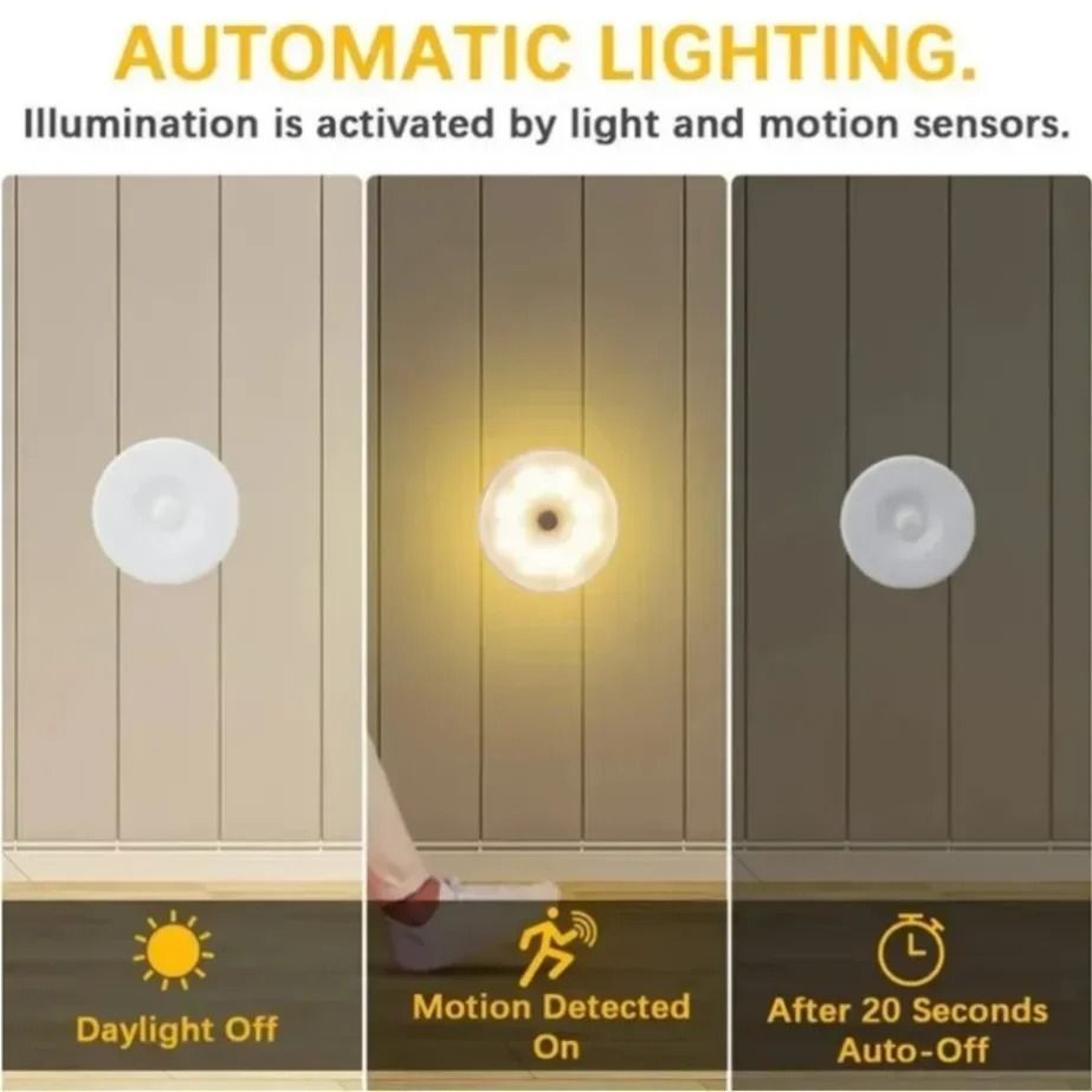 PlugIn LED Motion Sensor Night Light With Adjustable Brightness  Dual Color Temperature 3