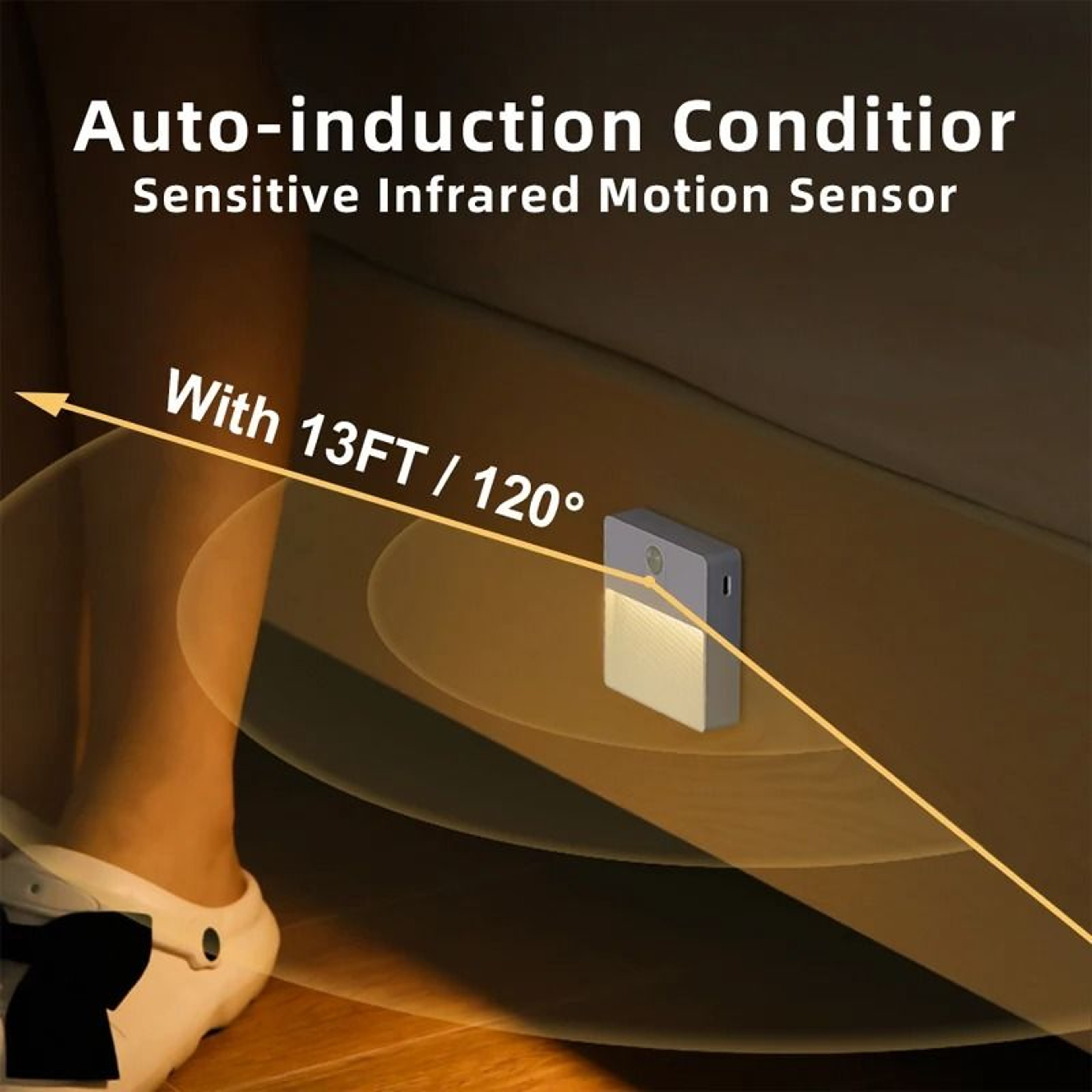 RGB ColorChanging LED Motion Sensor Night Light For Corridors  Bedrooms 2