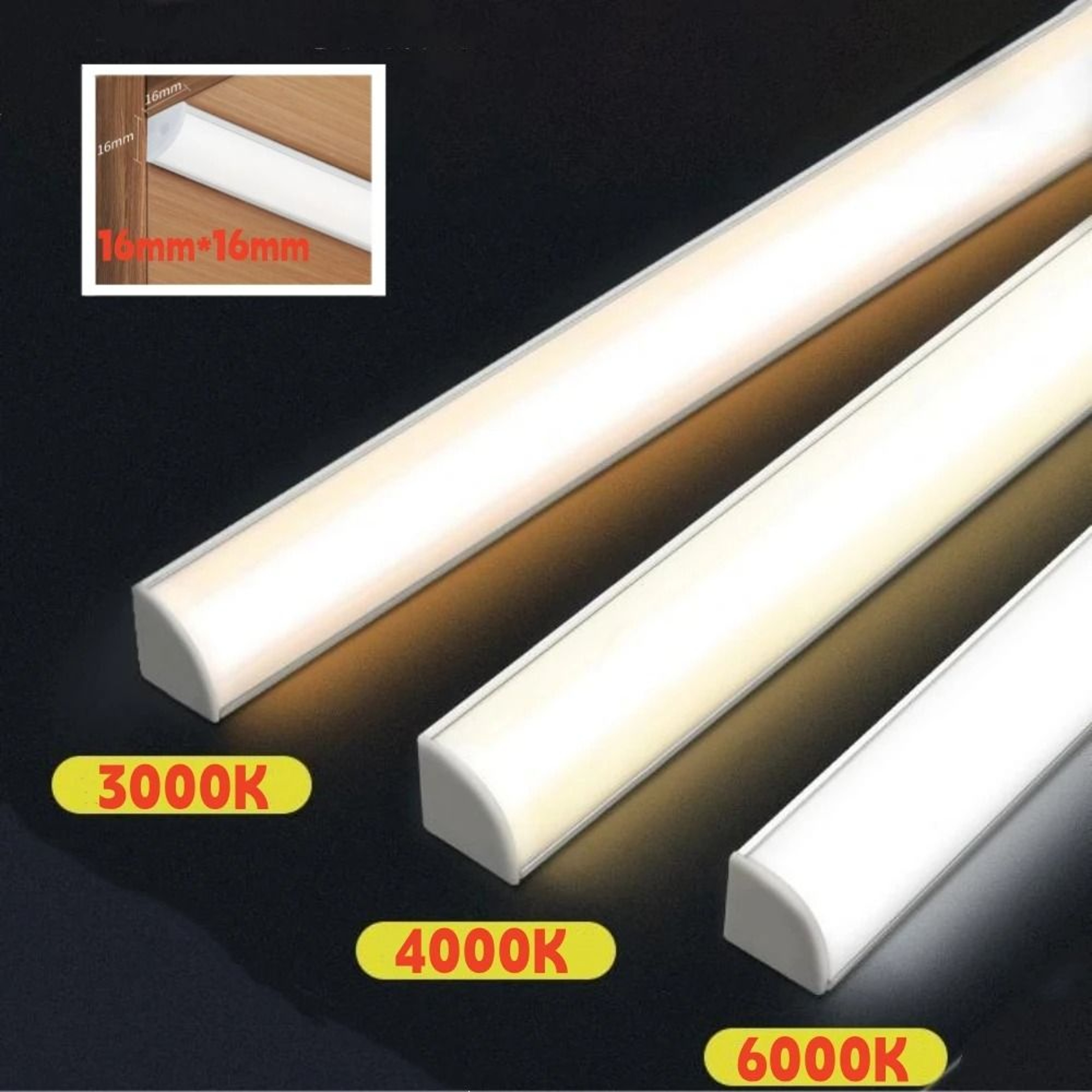 12V UltraSlim Aluminum LED Cabinet Bar Light 30cm  40cm  50cm 3