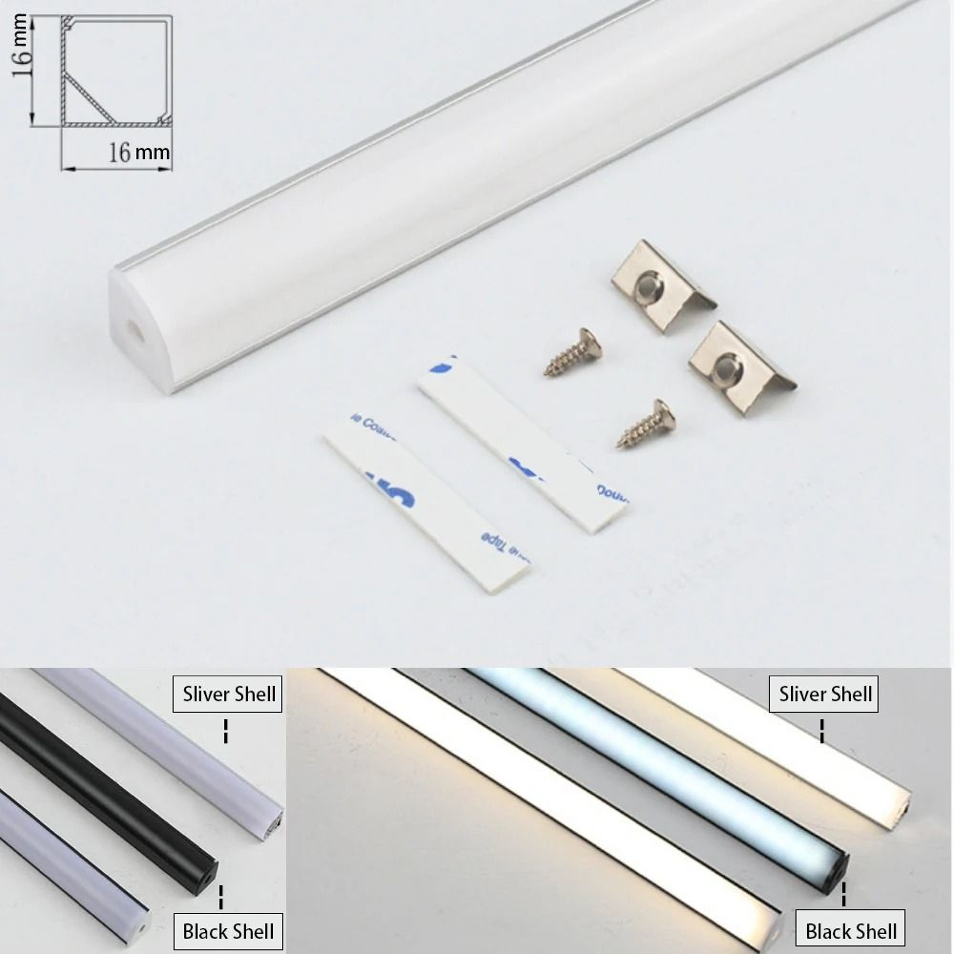 12V UltraSlim Aluminum LED Cabinet Bar Light 30cm  40cm  50cm 5