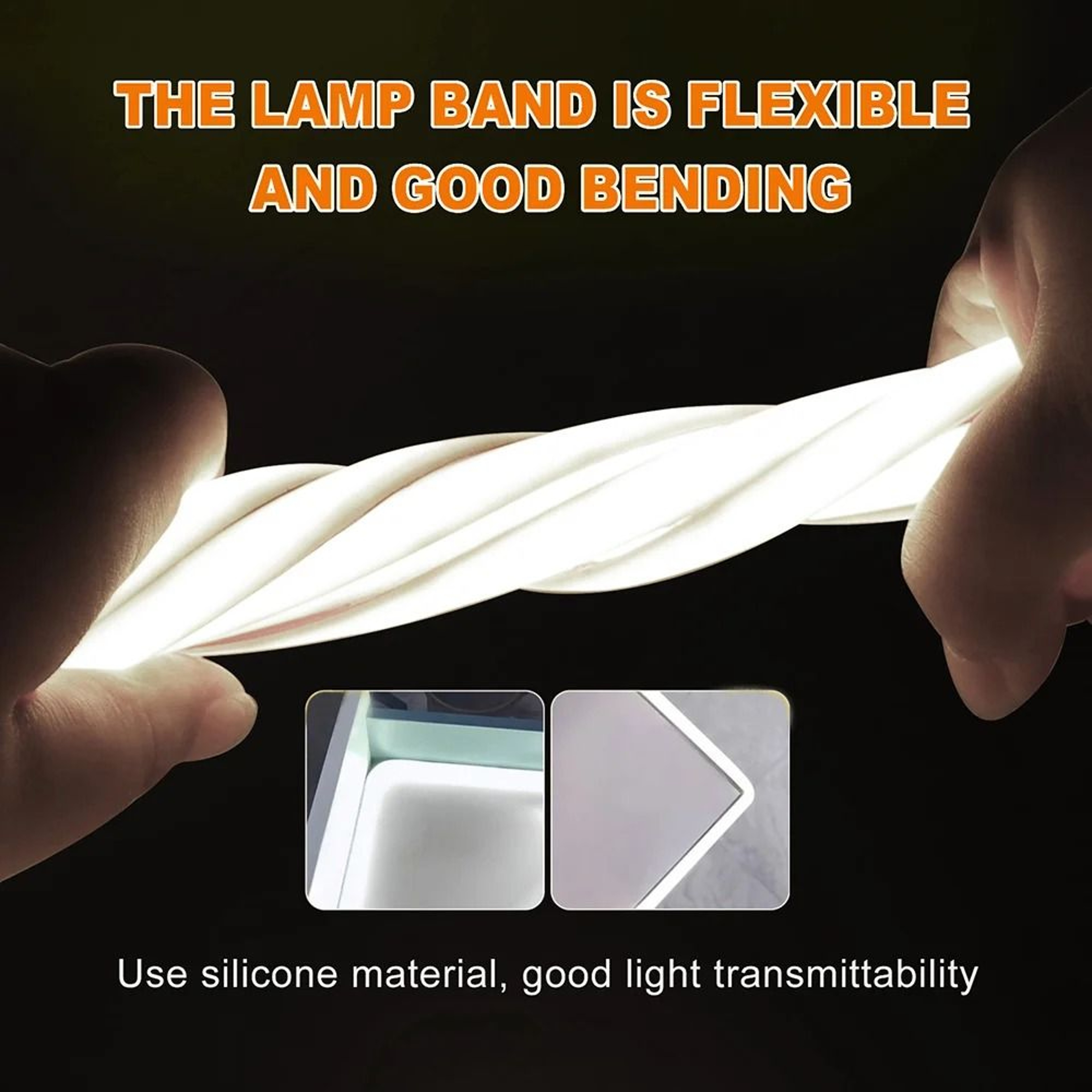 IP68 Waterproof Flexible LED Neon Strip Light Tape 12V24V HighDensity Milky Tube 5