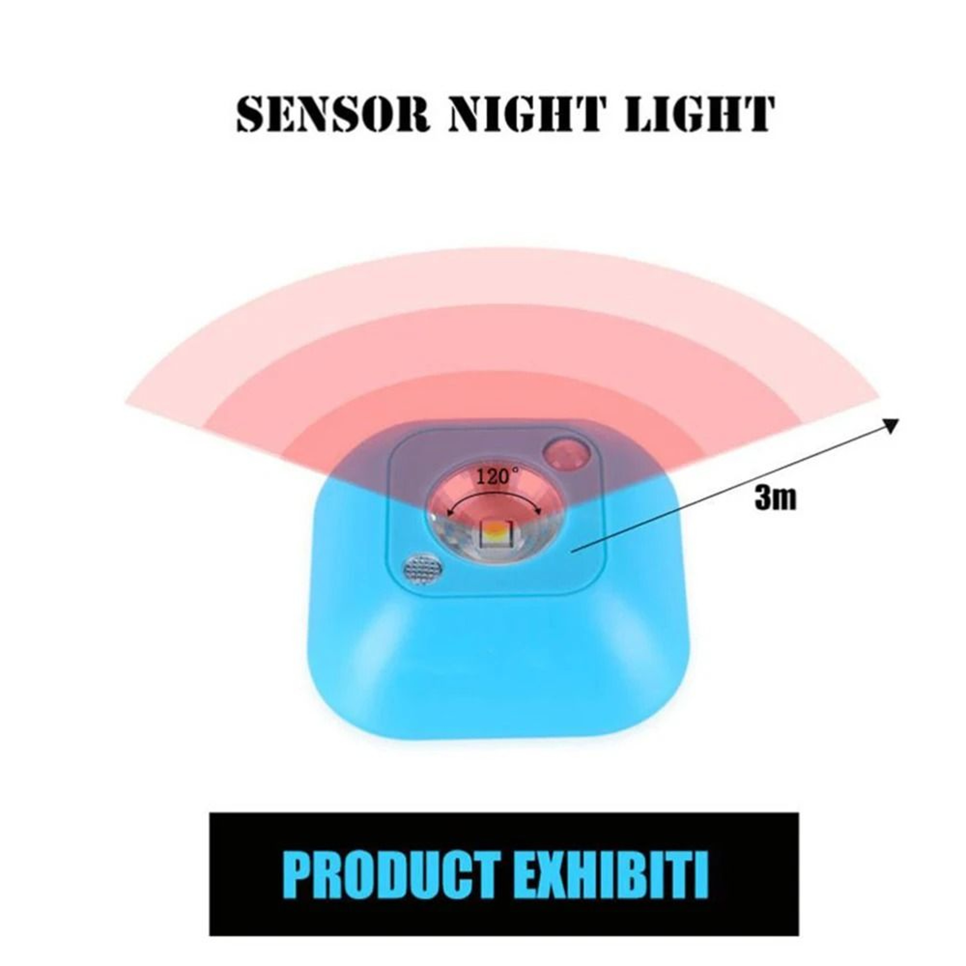 Mini Smart Wireless PIR Motion Sensor LED Wall Lamp  Magnetic Night Light 2