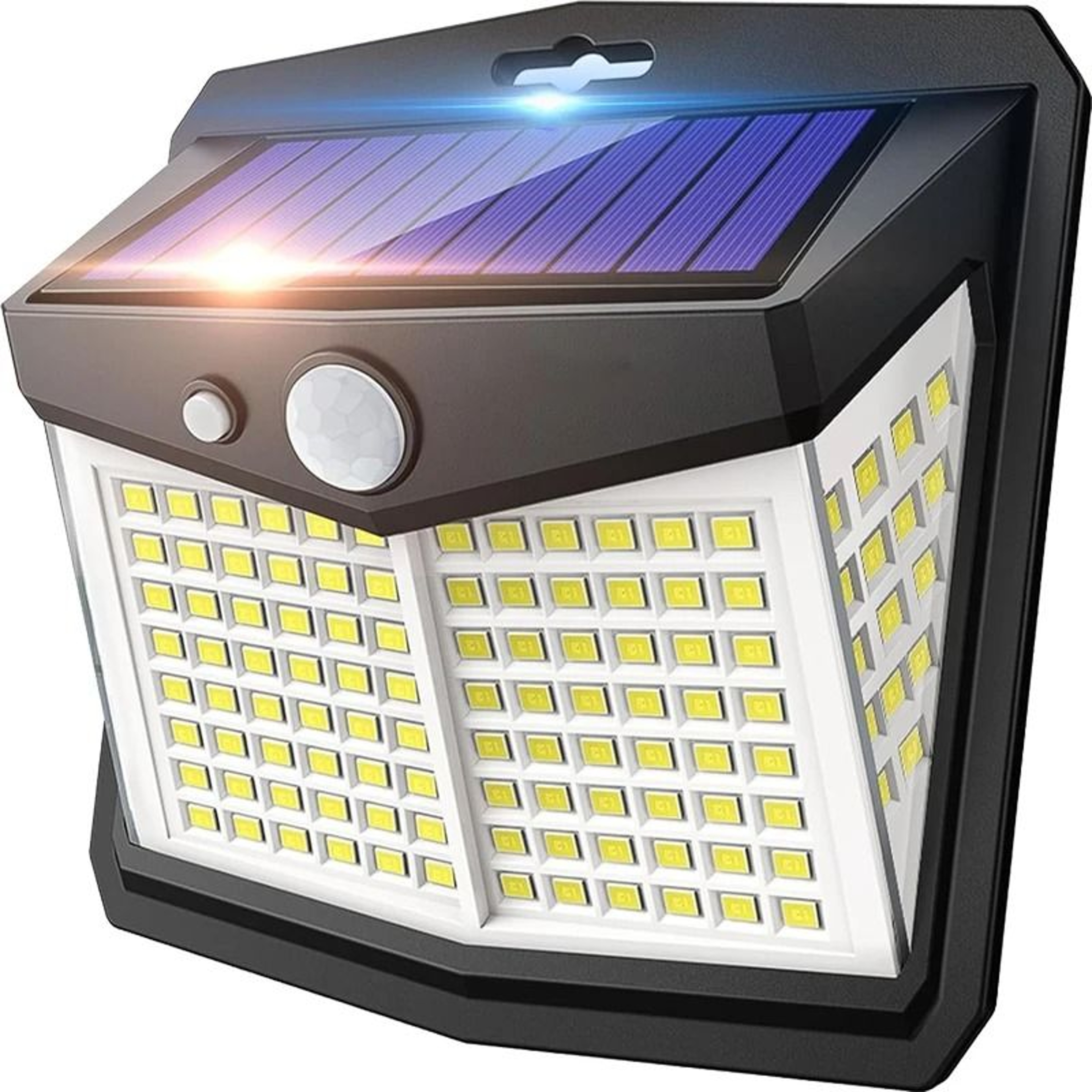 128 LED Outdoor Solar Motion Sensor Security Light IP65 Waterproof Wall Lamp With 3 Lighting Modes 6