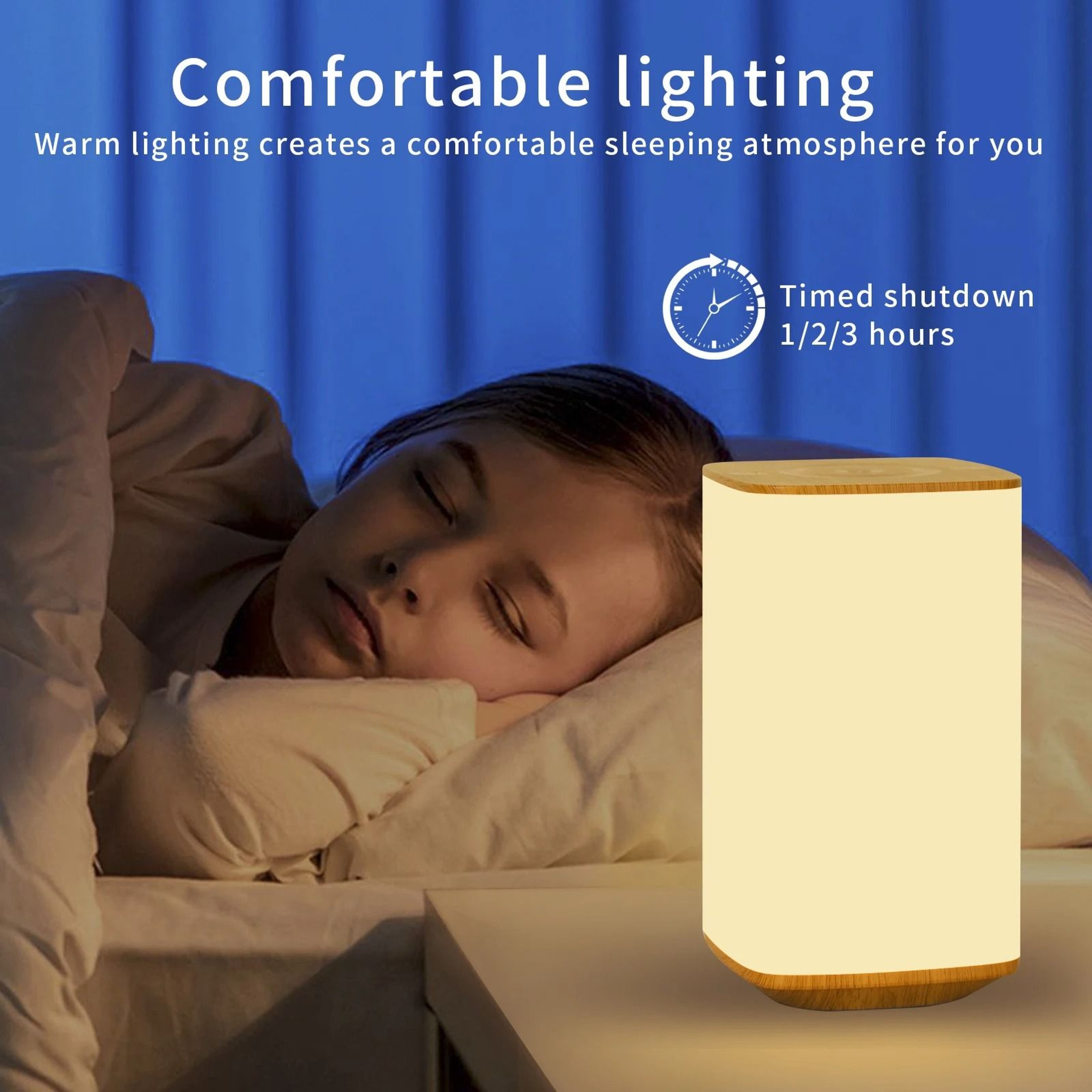 RGB Color Changing Touch  Remote Control Night Light Dimmable USB Rechargeable Bedside Table Lamp 2