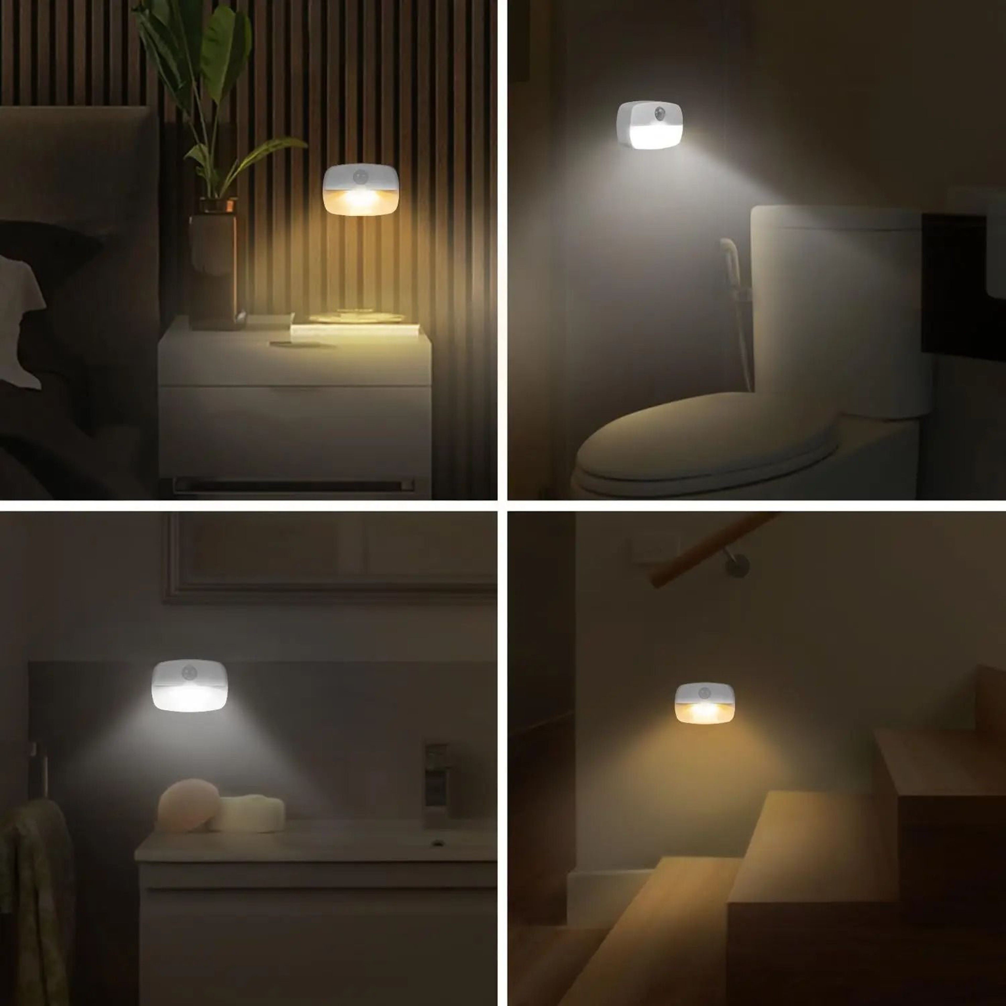 Smart Motion Sensor LED Under Cabinet Light Auto OnOff Closet  Stair Night Lamp 4