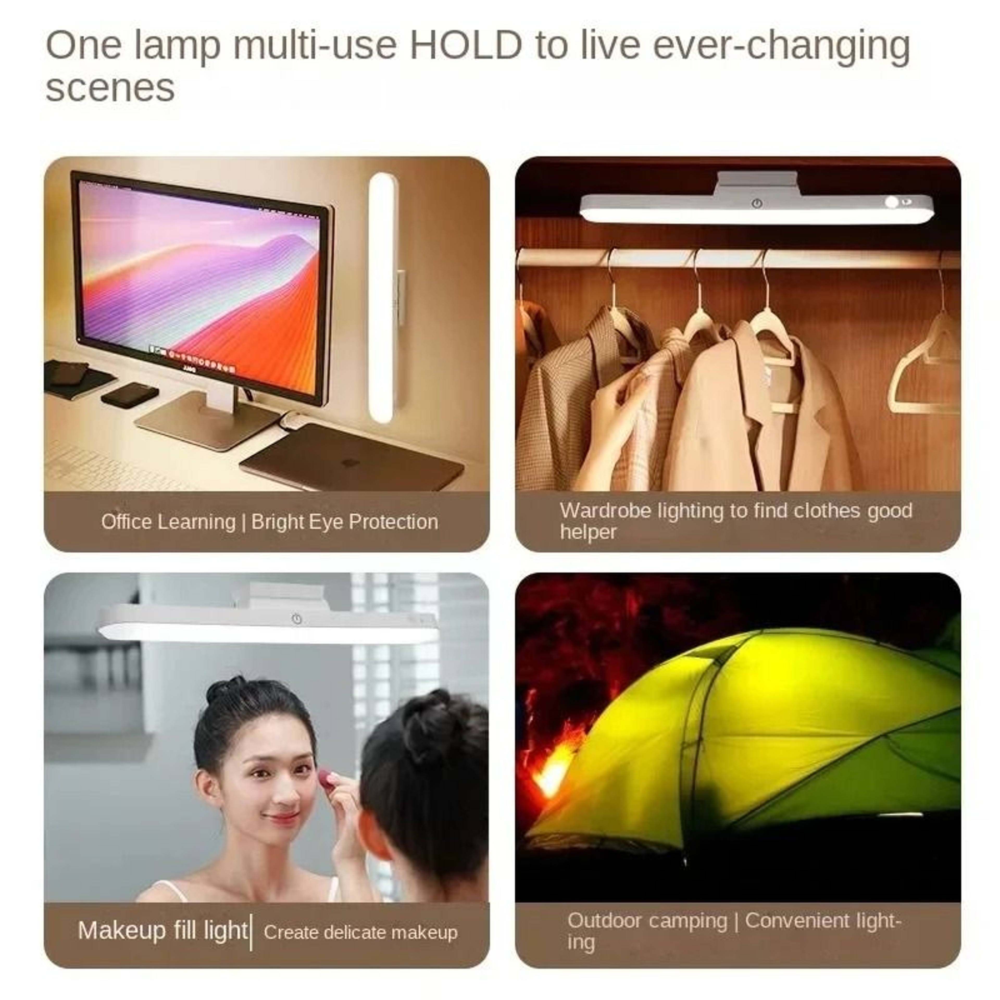 Magnetic EyeProtection LED Desk Lamp Remote Control USB Rechargeable Student Reading Light 4