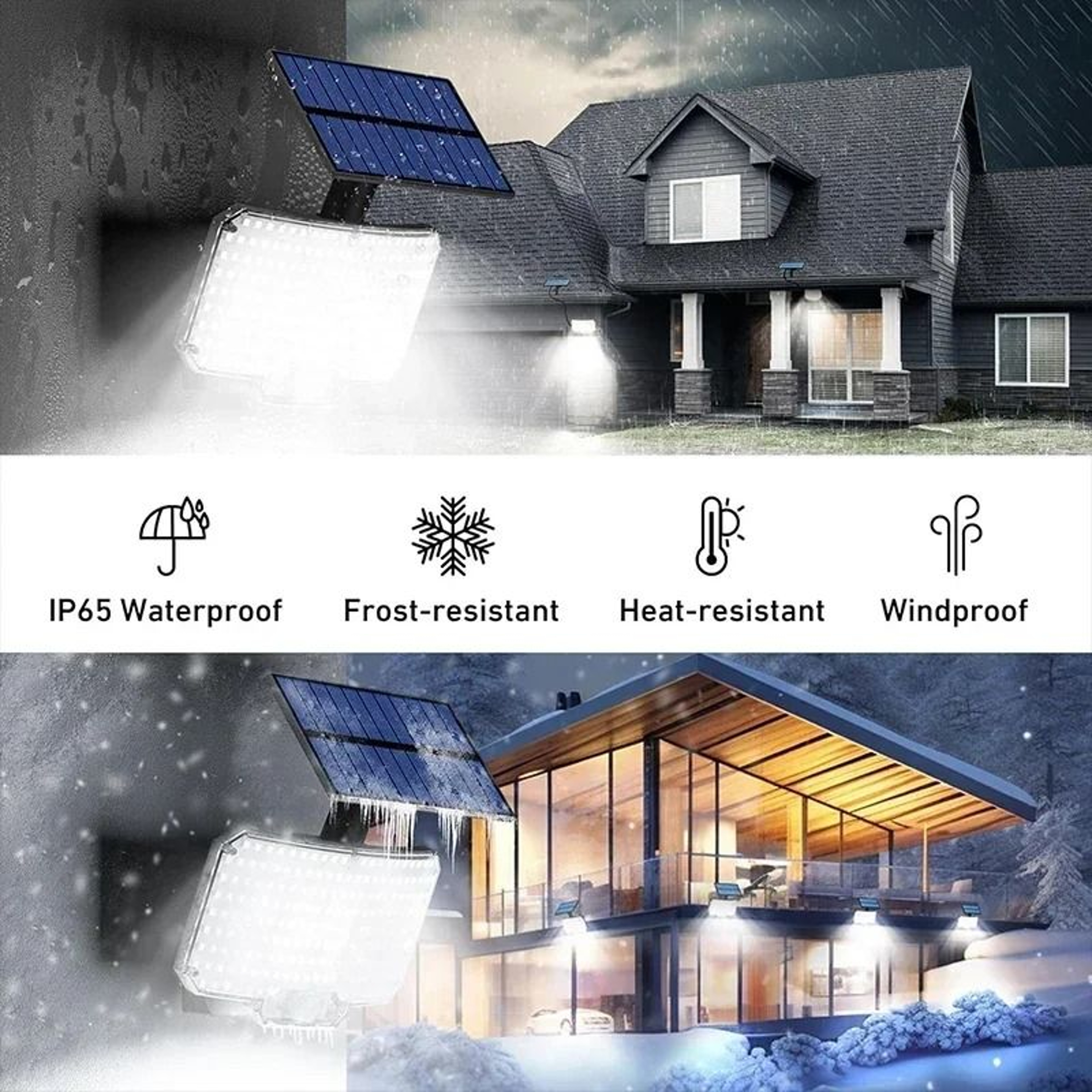 Super Bright Outdoor Solar Motion Sensor Security Light IP65 Waterproof Garden Wall Lamp 2