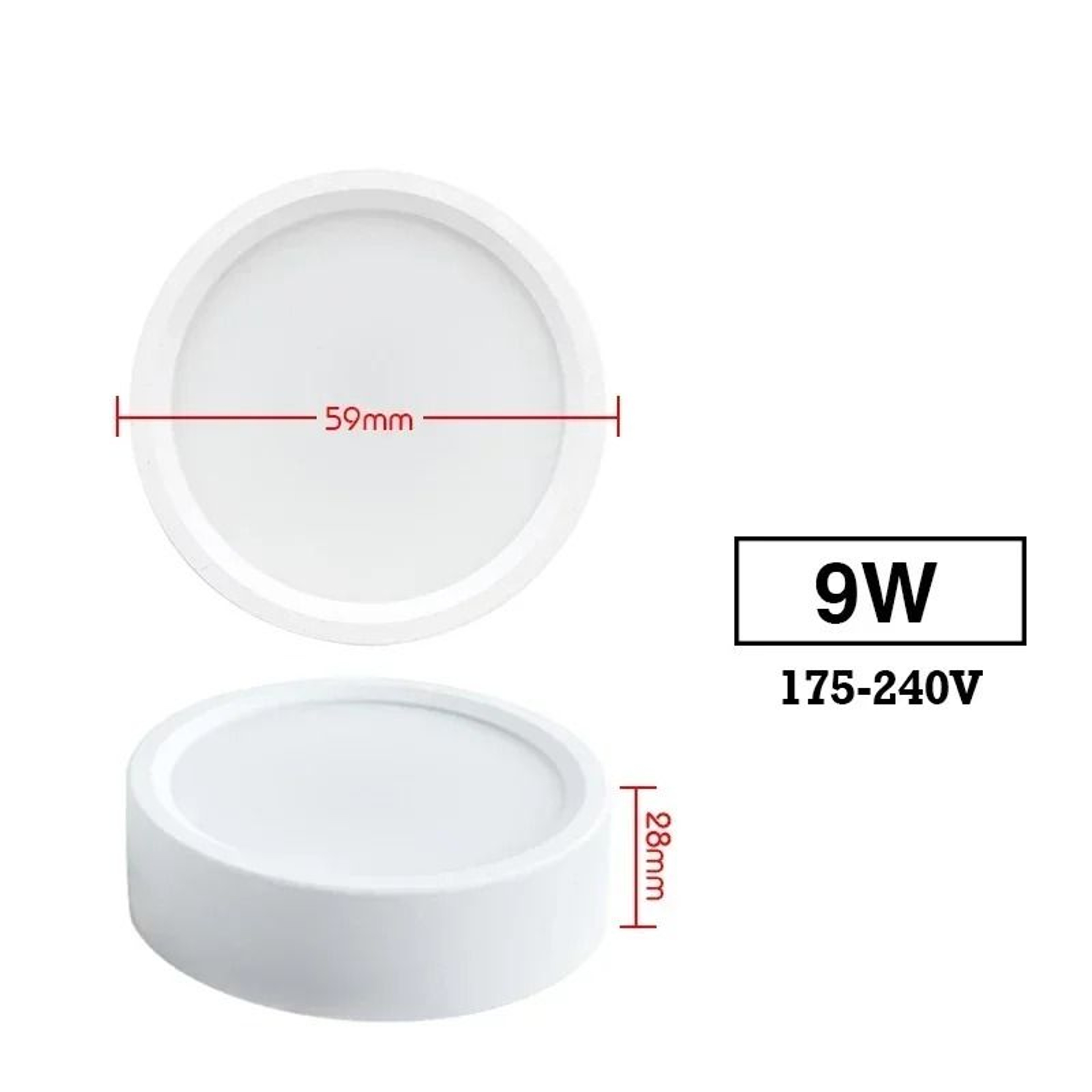 Surface Mounted Round LED Ceiling Downlight 9W 12W 15W 18W Modern Panel Spotlight 7