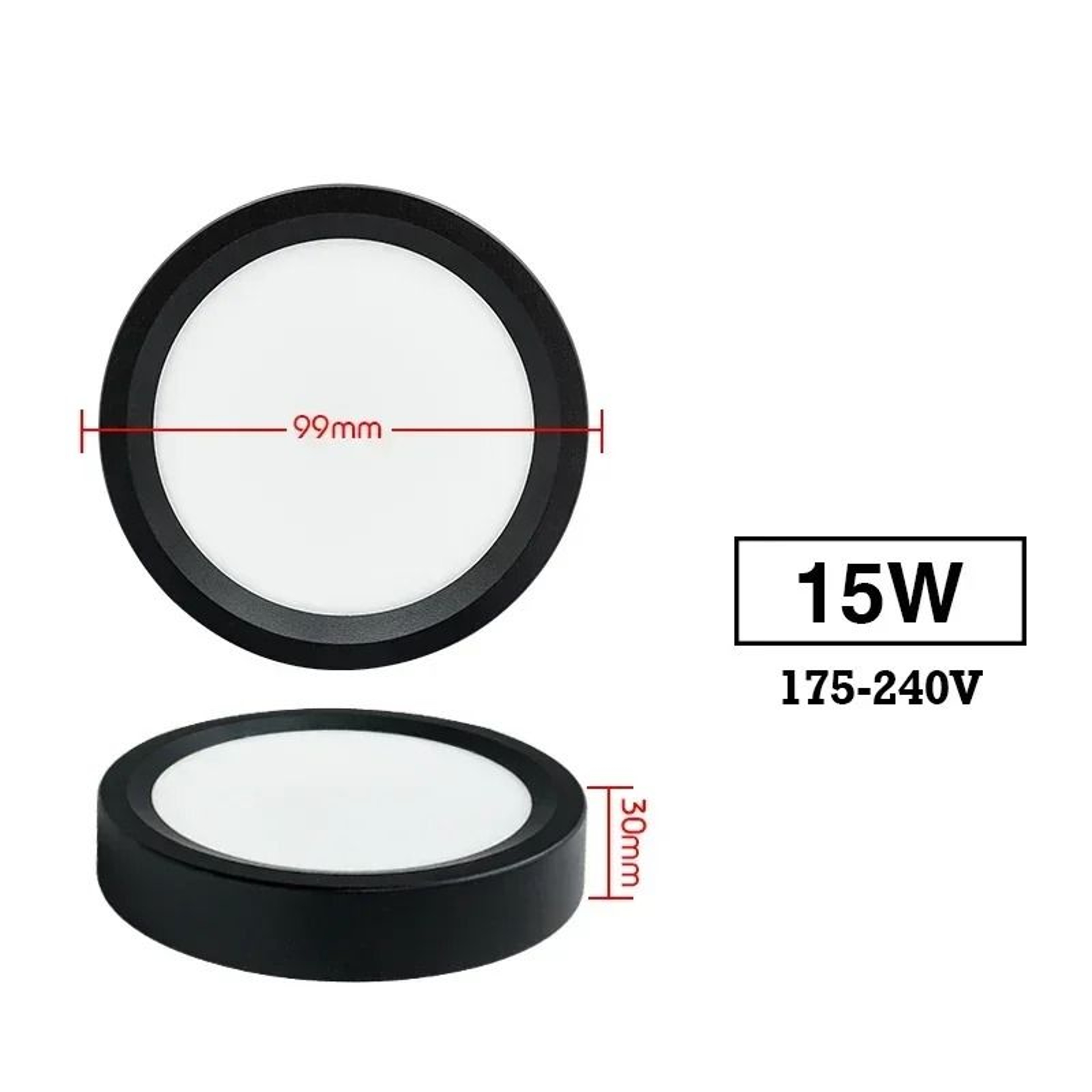 Surface Mounted Round LED Ceiling Downlight 9W 12W 15W 18W Modern Panel Spotlight 11
