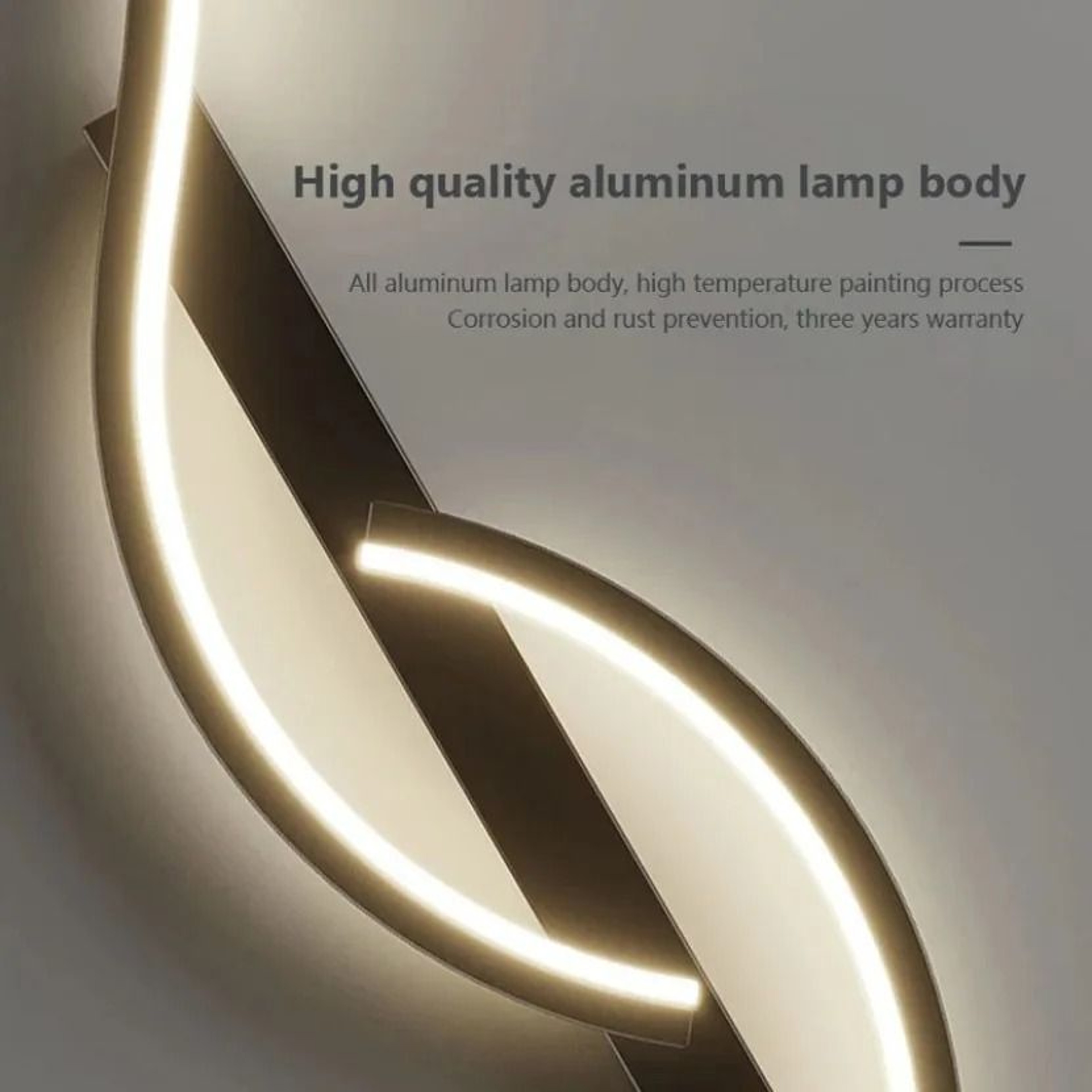 Modern Long Strip LED Wall Lamp Remote Control Dimmable Bedroom  TV Background Sconce 5