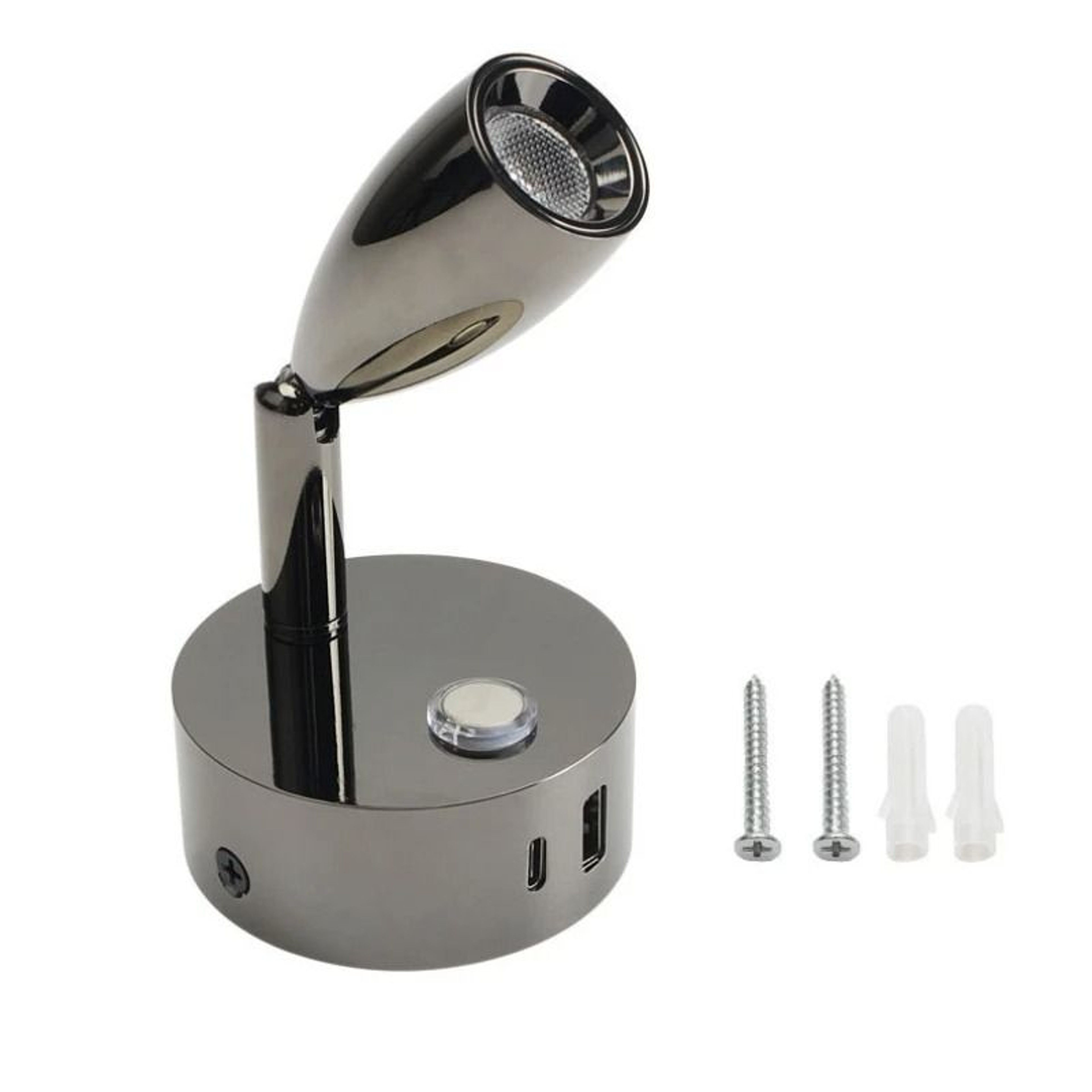 Tokili 12V24V RV  Marine LED Reading Light Touch Dimmable Spotlight With Dual USBAC Charger 10