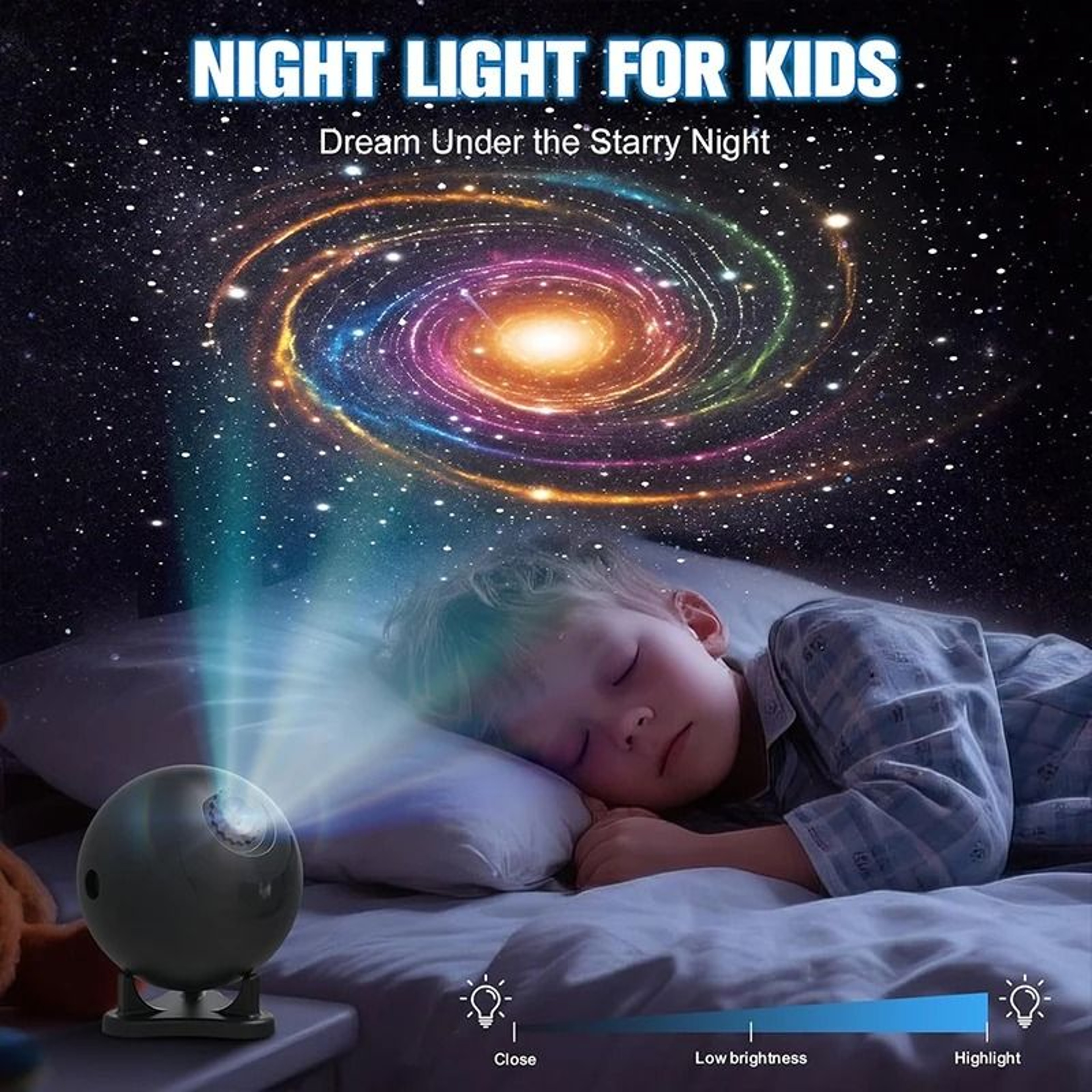 Galaxy Star Projector Night Light Planetarium Ceiling Projector With 12 Space Film Discs 3