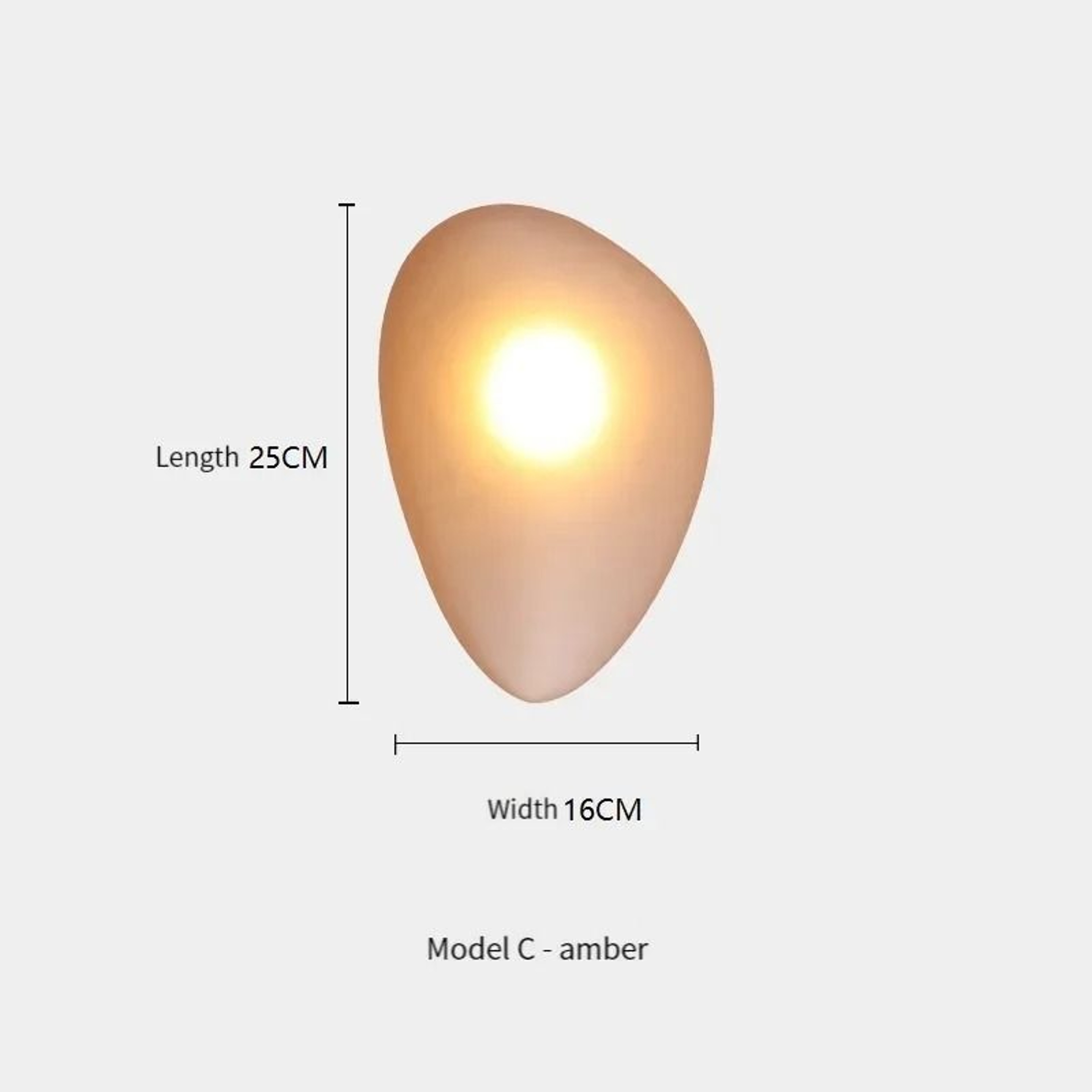 Nordic Creative Pebble Designer Wall Lamp Modern Geometric Accent Sconce 15