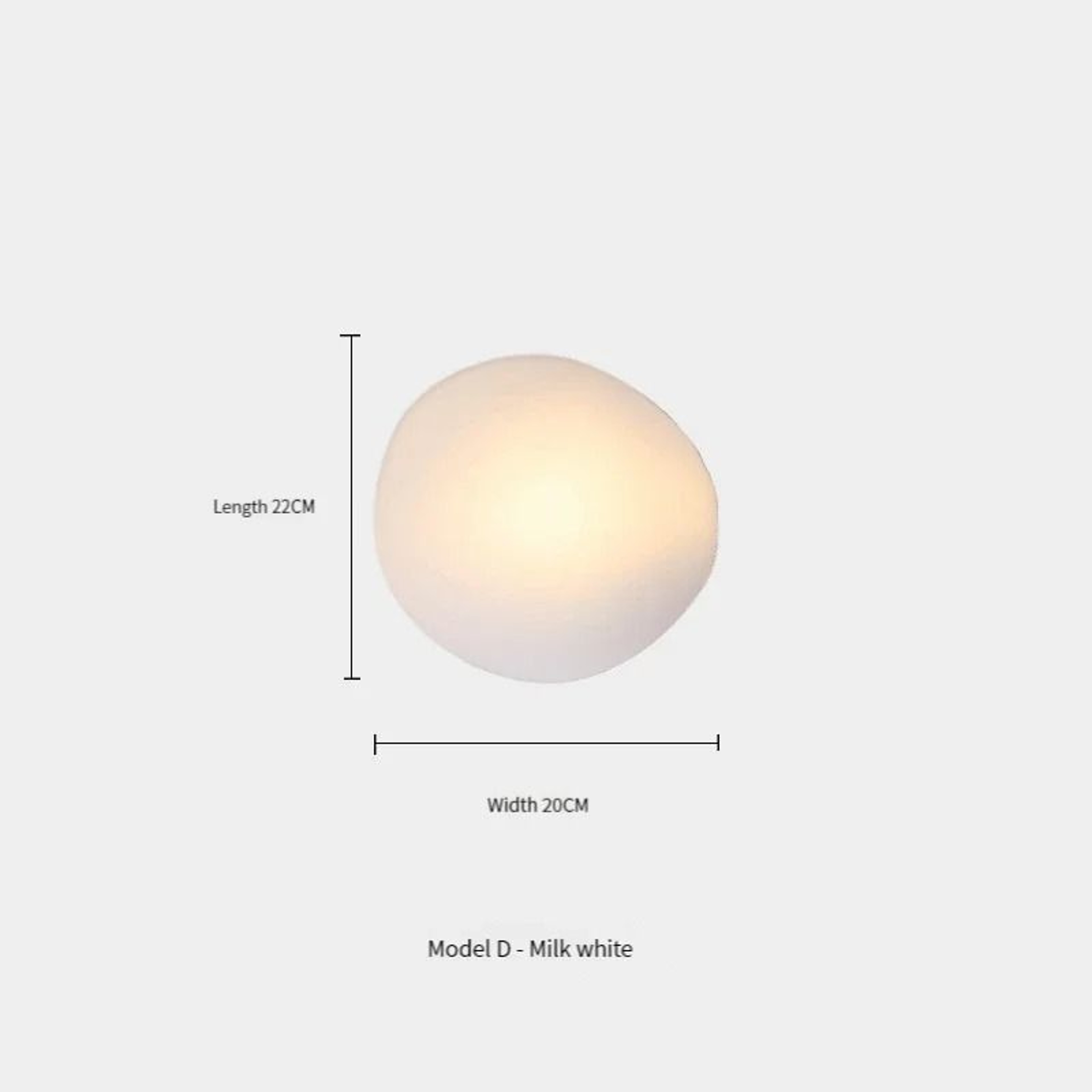 Nordic Creative Pebble Designer Wall Lamp Modern Geometric Accent Sconce 6