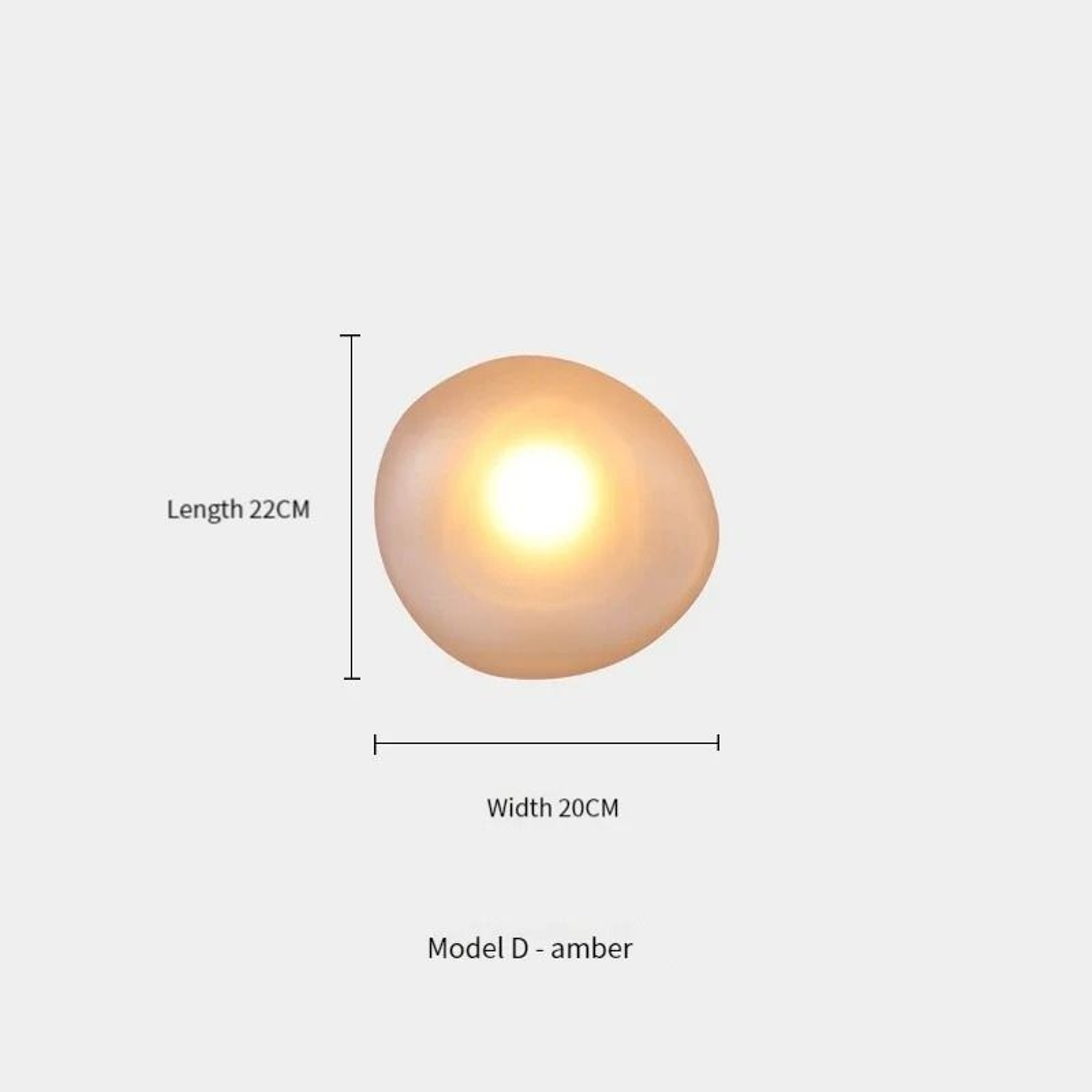 Nordic Creative Pebble Designer Wall Lamp Modern Geometric Accent Sconce 5