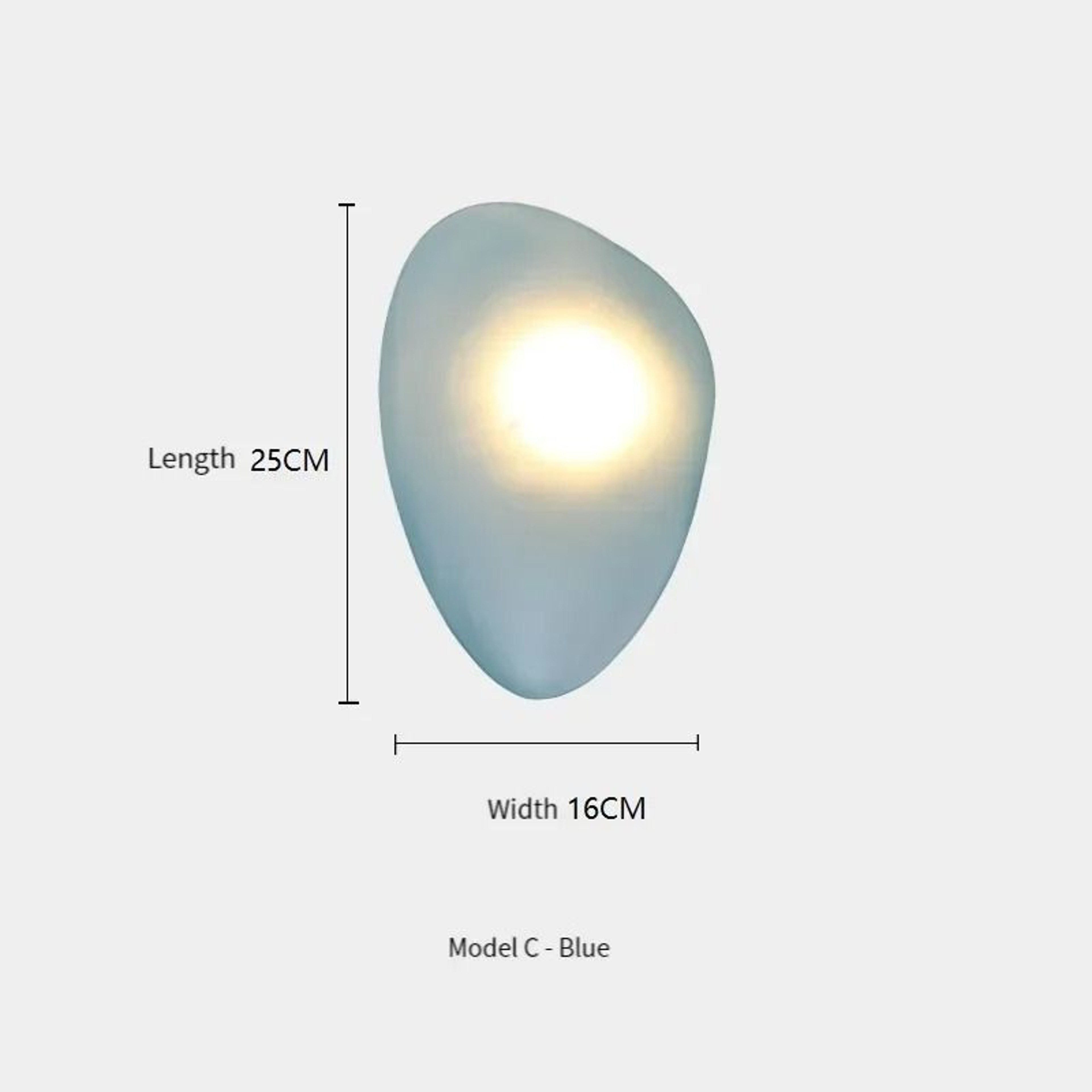 Nordic Creative Pebble Designer Wall Lamp Modern Geometric Accent Sconce 18