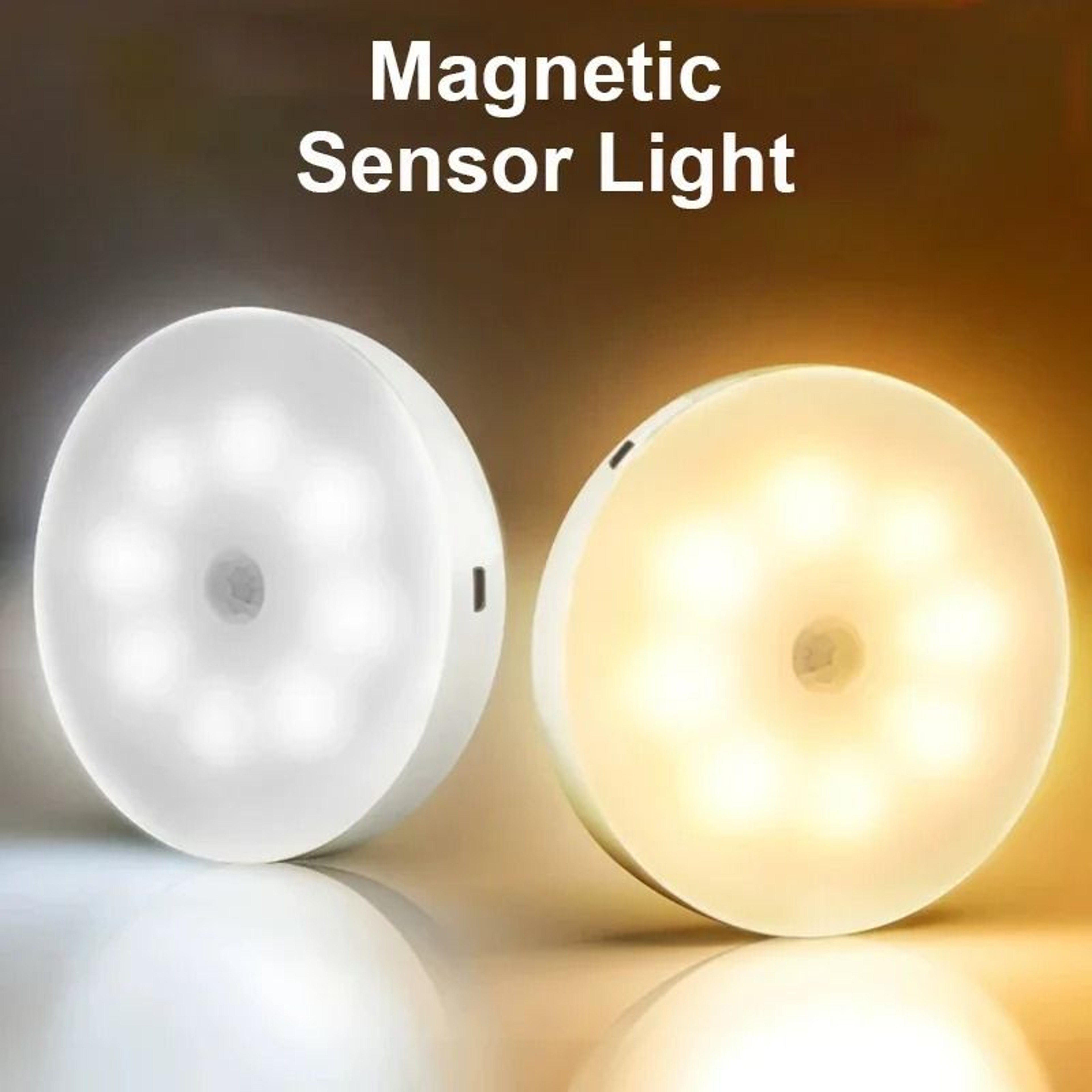 GGbingo TypeC Rechargeable Motion Sensor LED Night Light Wireless Closet  Hallway Lamp 1