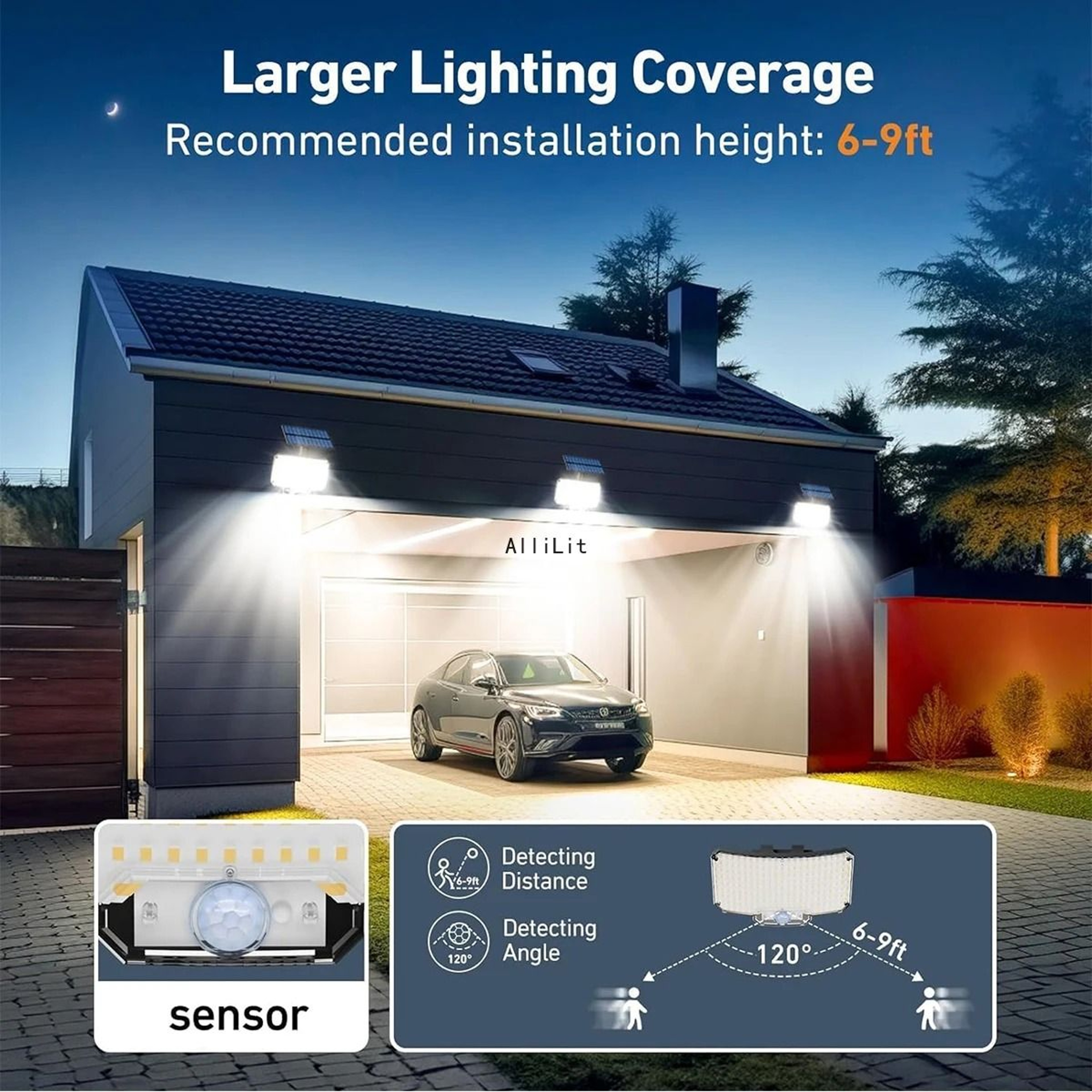 234 LED Solar Outdoor Motion Sensor Flood Light IP65 Waterproof Security Wall Lamp With Remote Cont 2