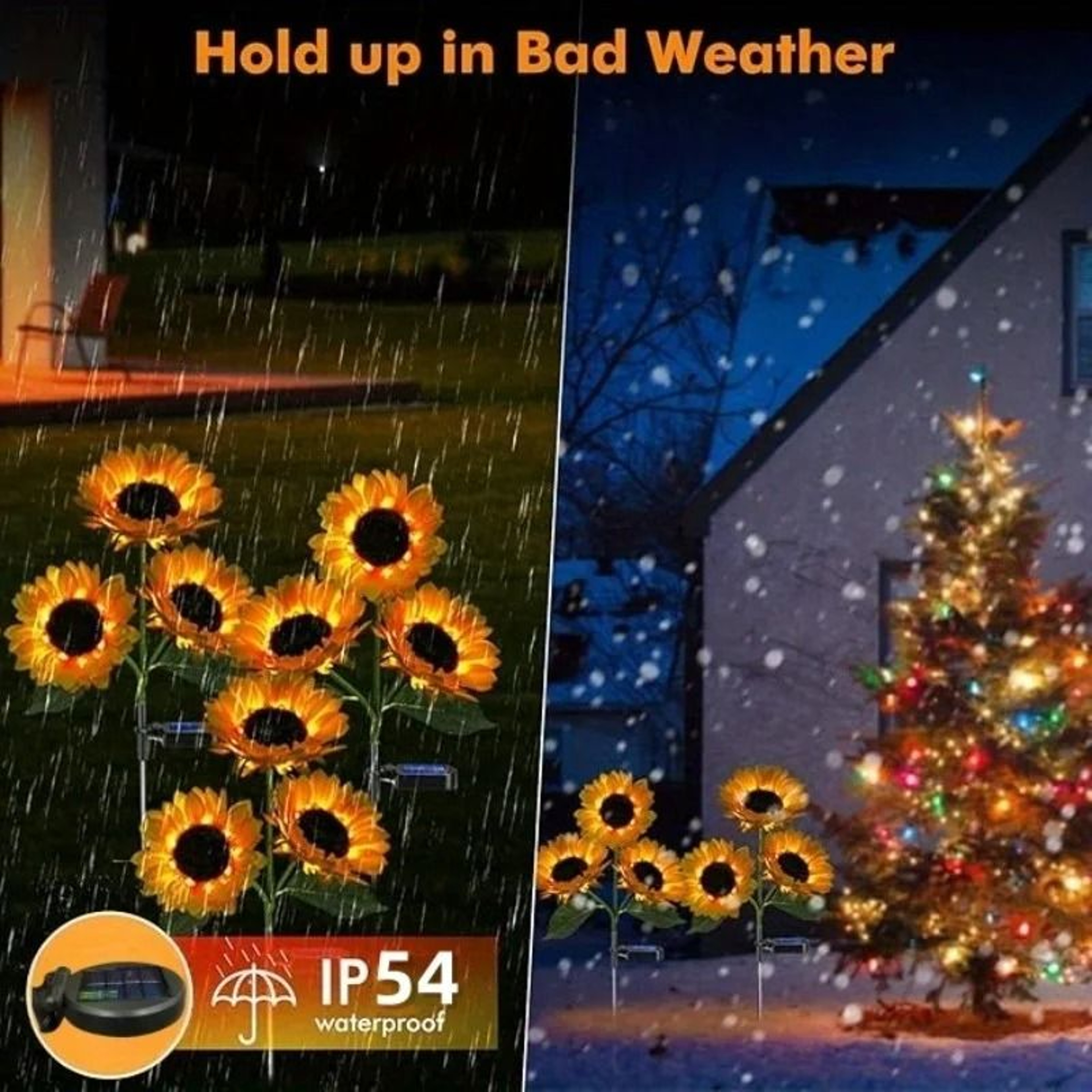 Solar Simulated Sunflower Garden Lamp Outdoor Luminous Lawn  Balcony Atmosphere Light 1