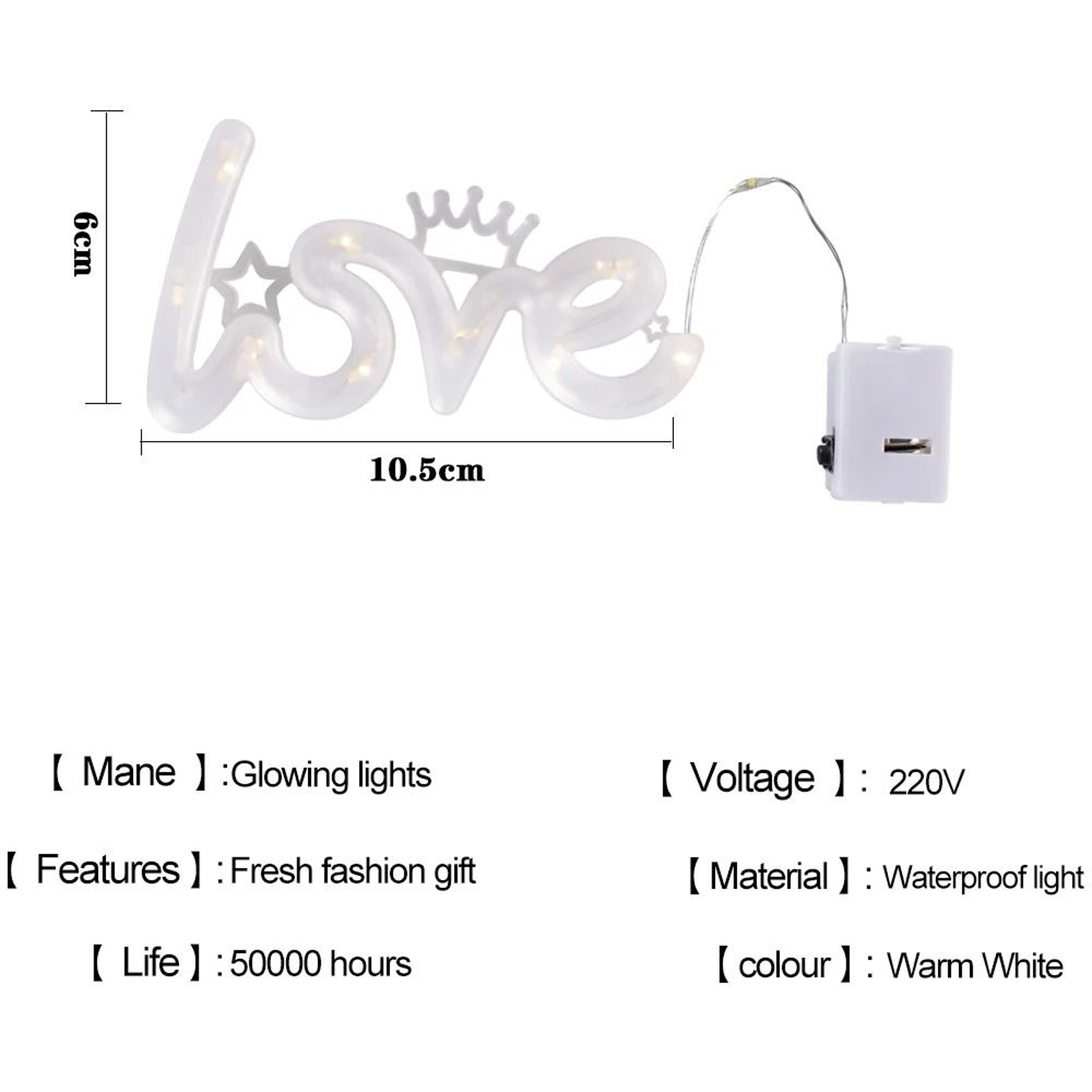 Romantic LOVE Letter LED String Lights BatteryPowered Fairy Lights For Valentines Day Proposals  We 1