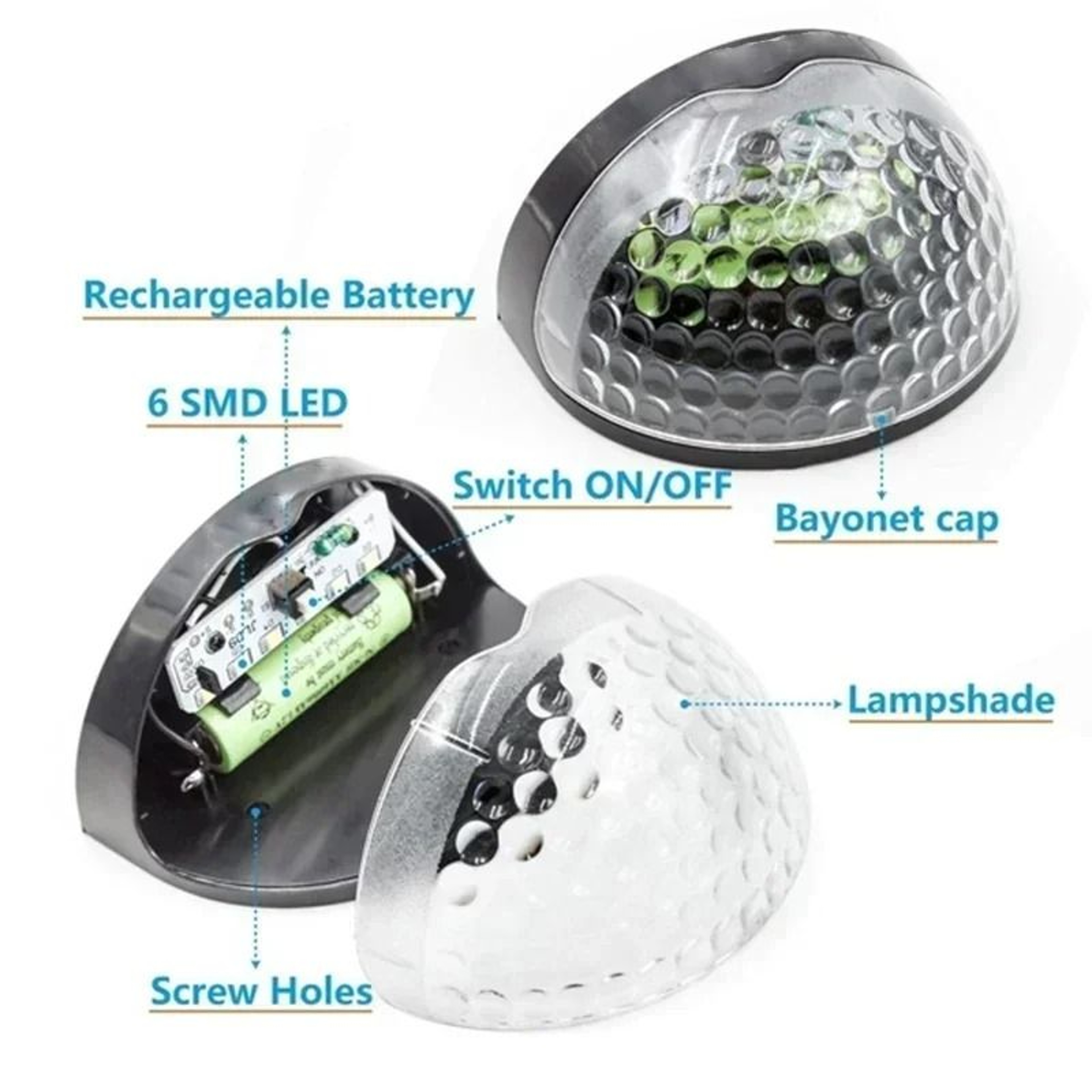 10Pack Outdoor Solar LED Wall  Fence Lights For Garden  Deck 4