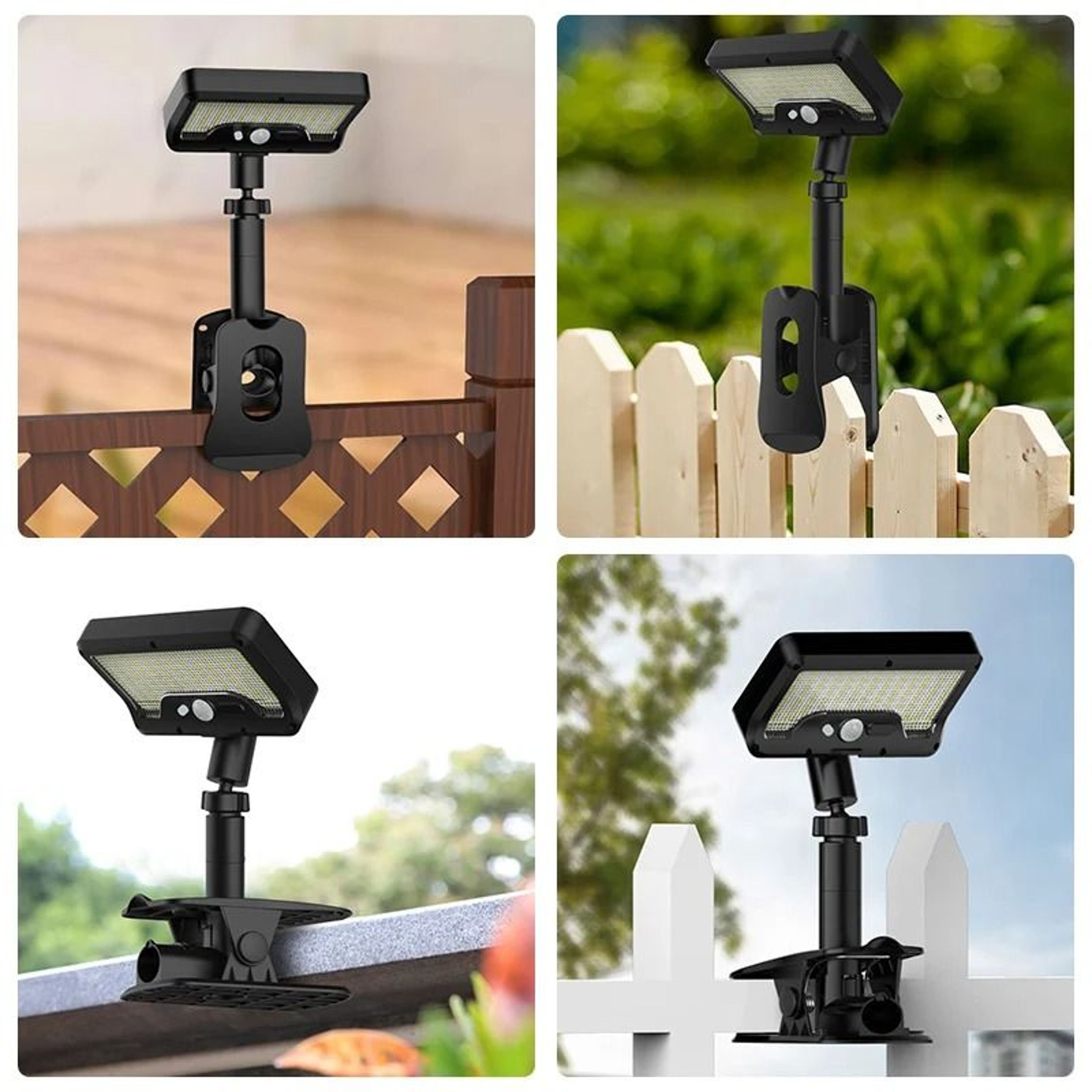 92 LED Solar ClipOn Motion Sensor Outdoor Light For Camping  Yard 5