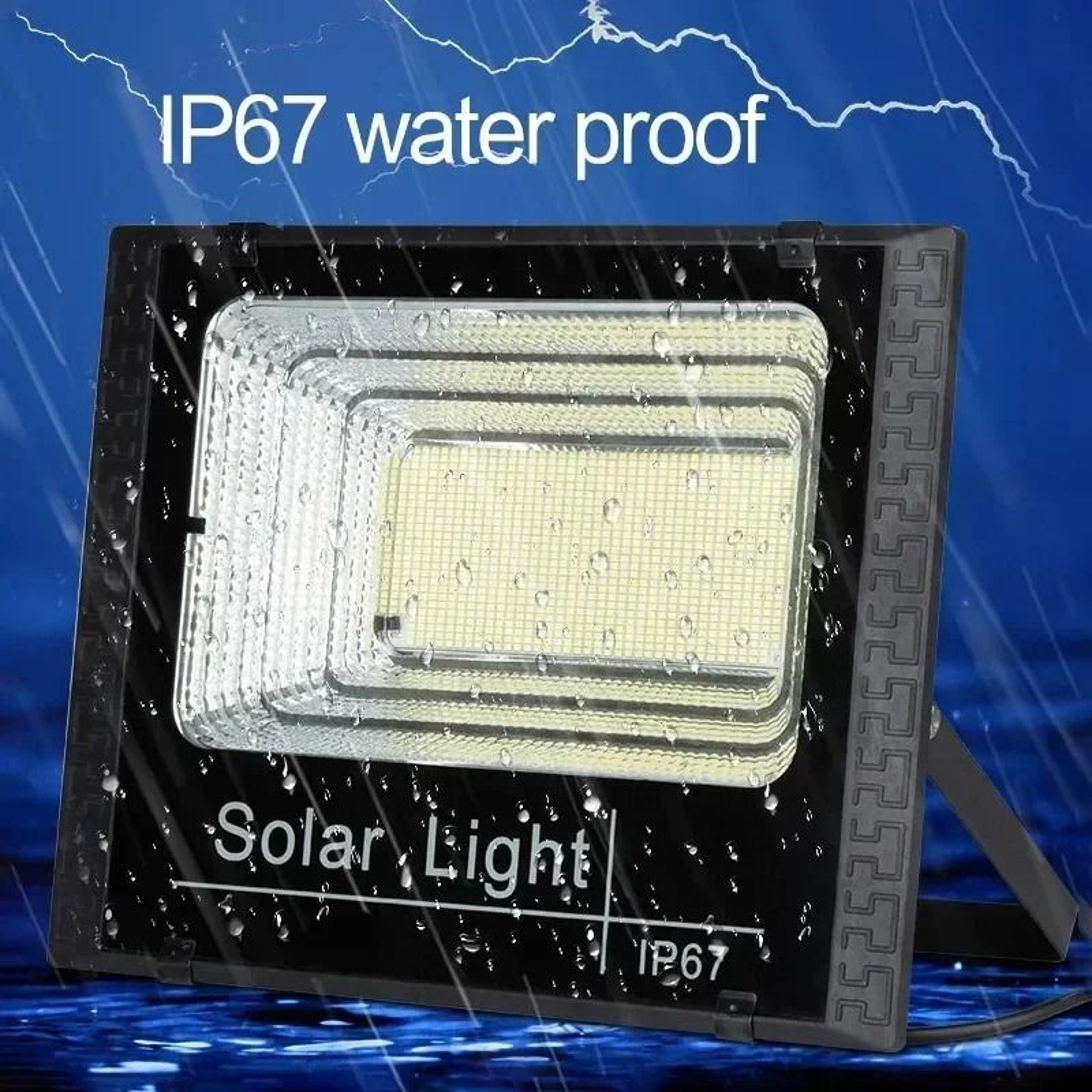 JVEE 30W Solar Outdoor Waterproof IP67 Floodlight With Remote Control 5