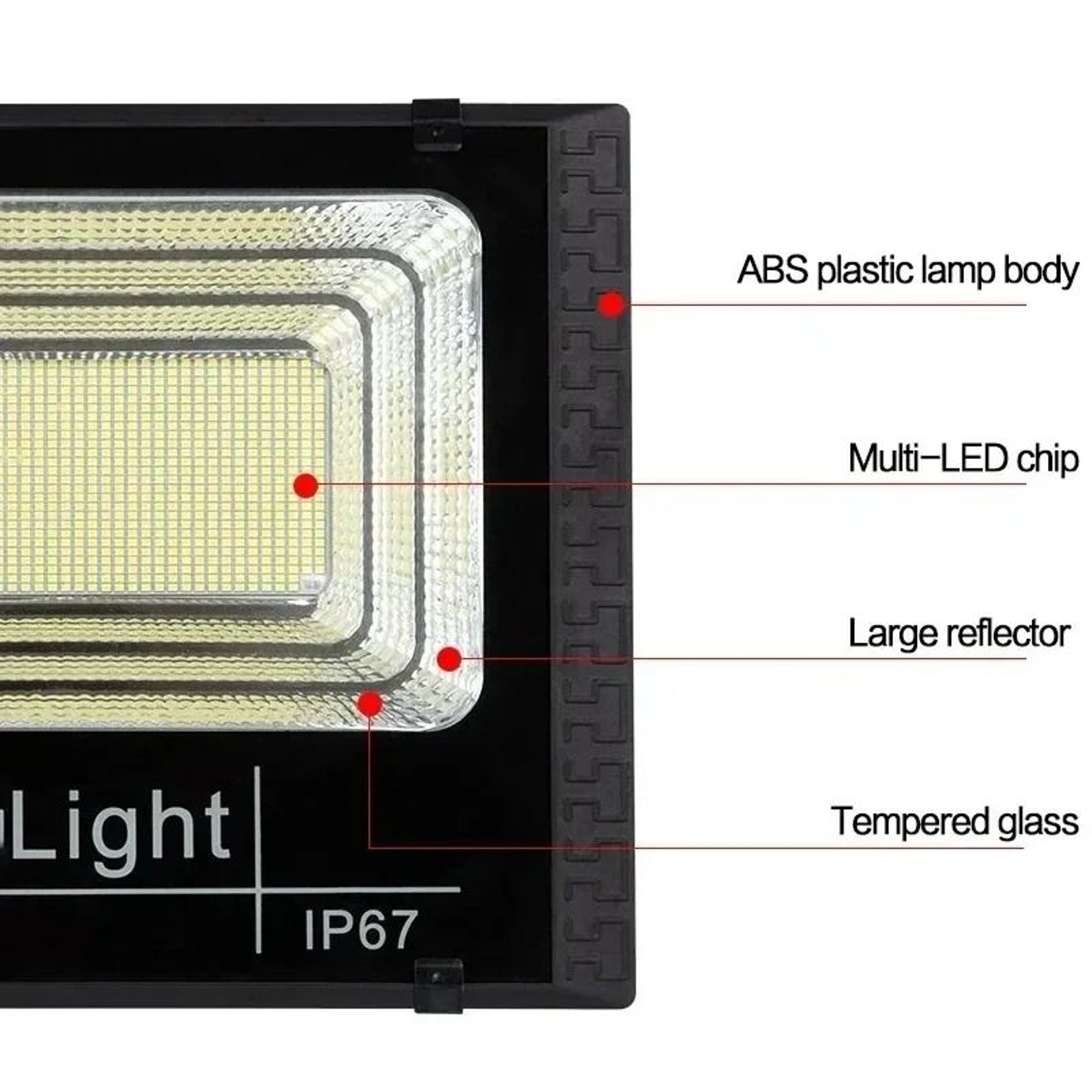 JVEE 30W Solar Outdoor Waterproof IP67 Floodlight With Remote Control 6