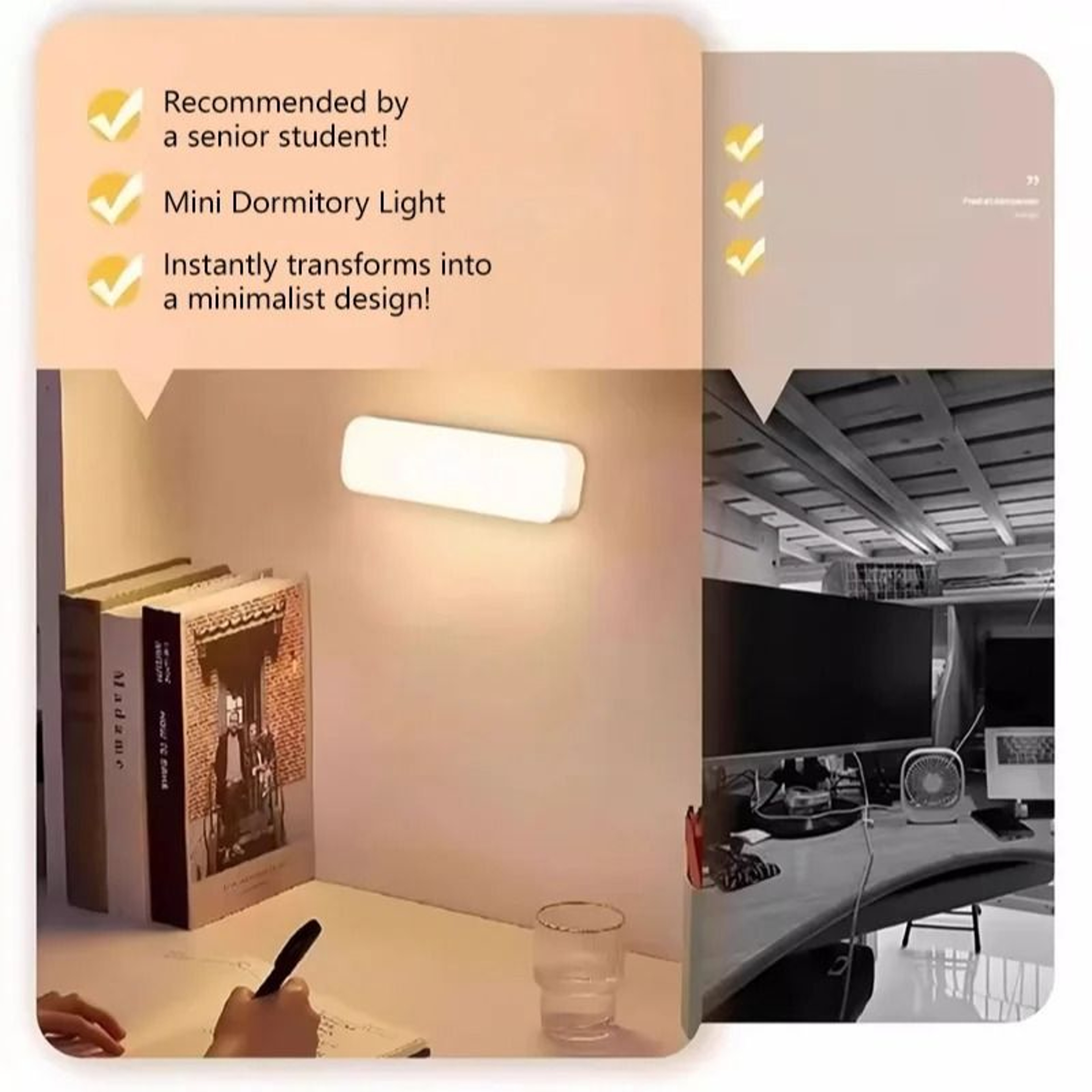 Magnetic Charging Creative 3Color Wireless EyeProtection LED Night Light 5