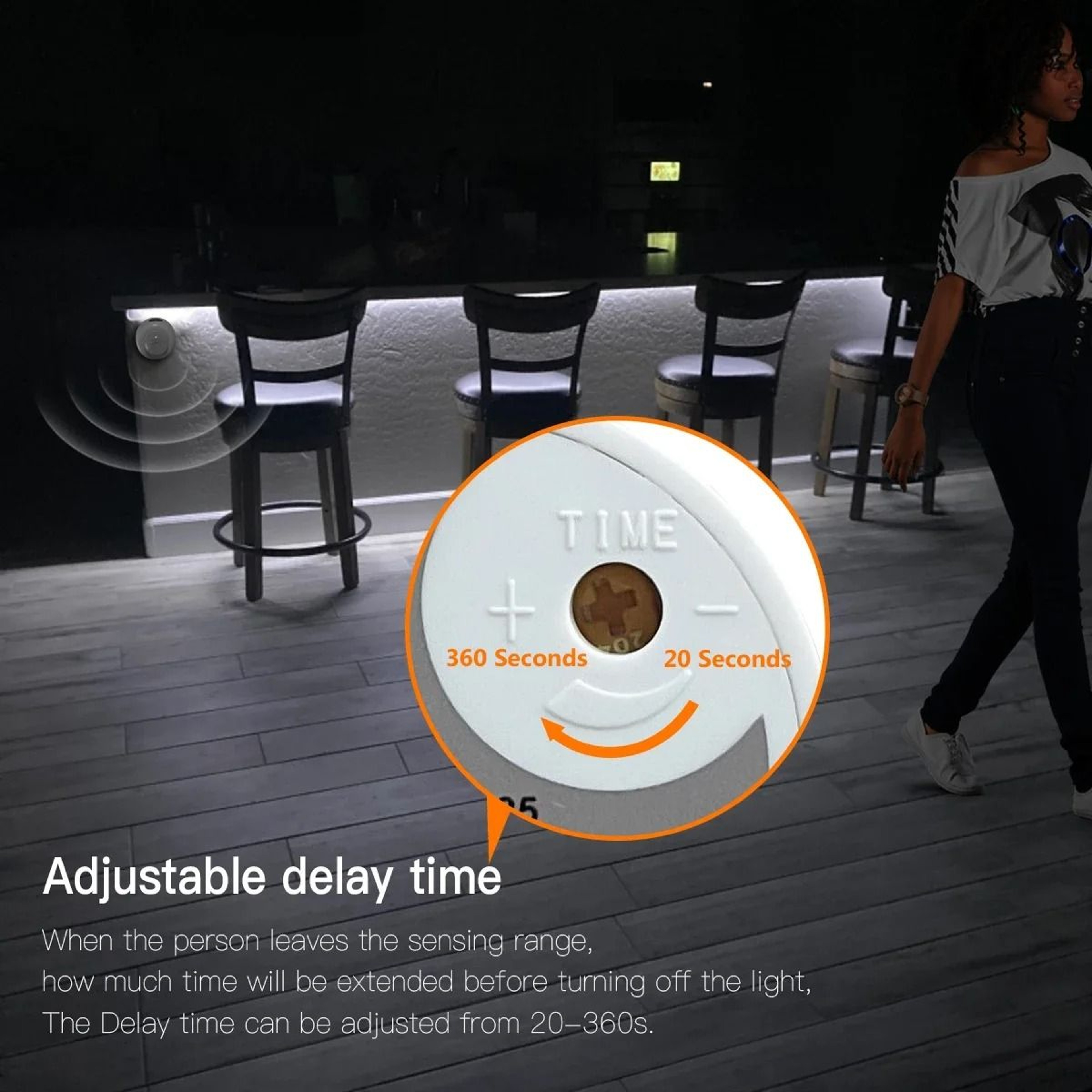 Smart PIR Motion Sensor 5V COB LED Neon Strip Light Pure Silicone 320 LEDsm 3