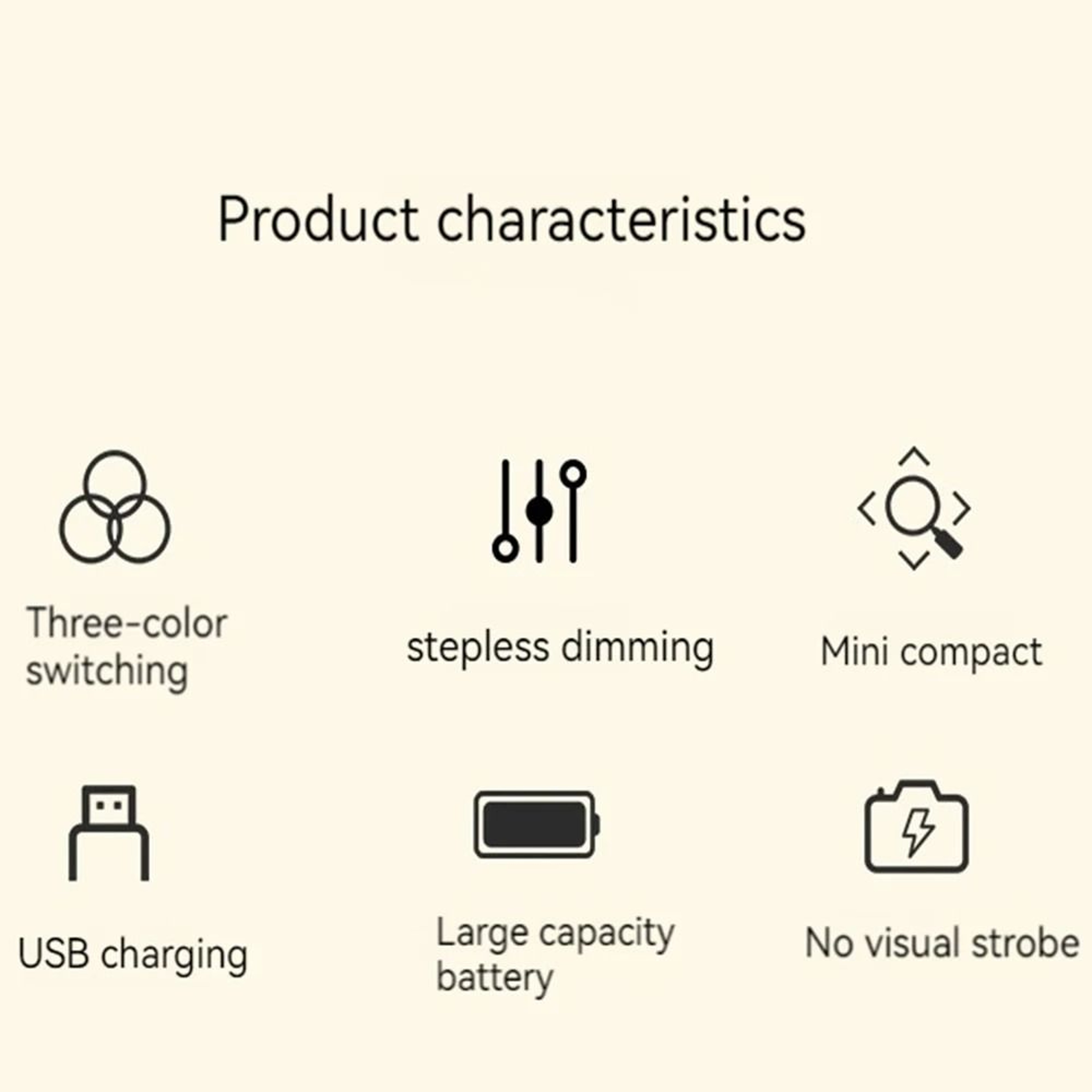 Touch Control Dimmable USB LED Bedside Table Lamp  Kids Night Light 5