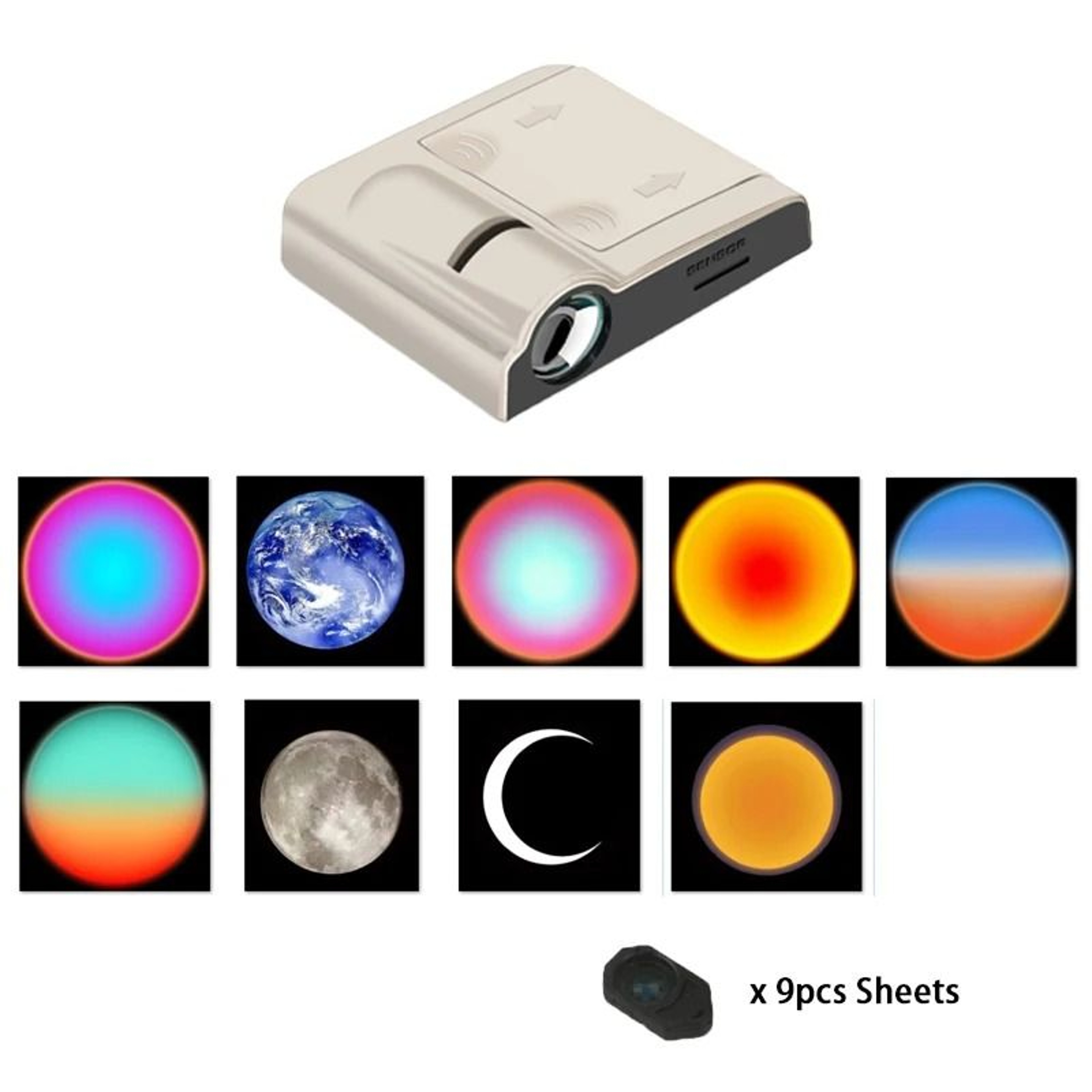 Planet  Galaxy Projection Atmosphere Night Light With Interchangeable Film Sheets 6