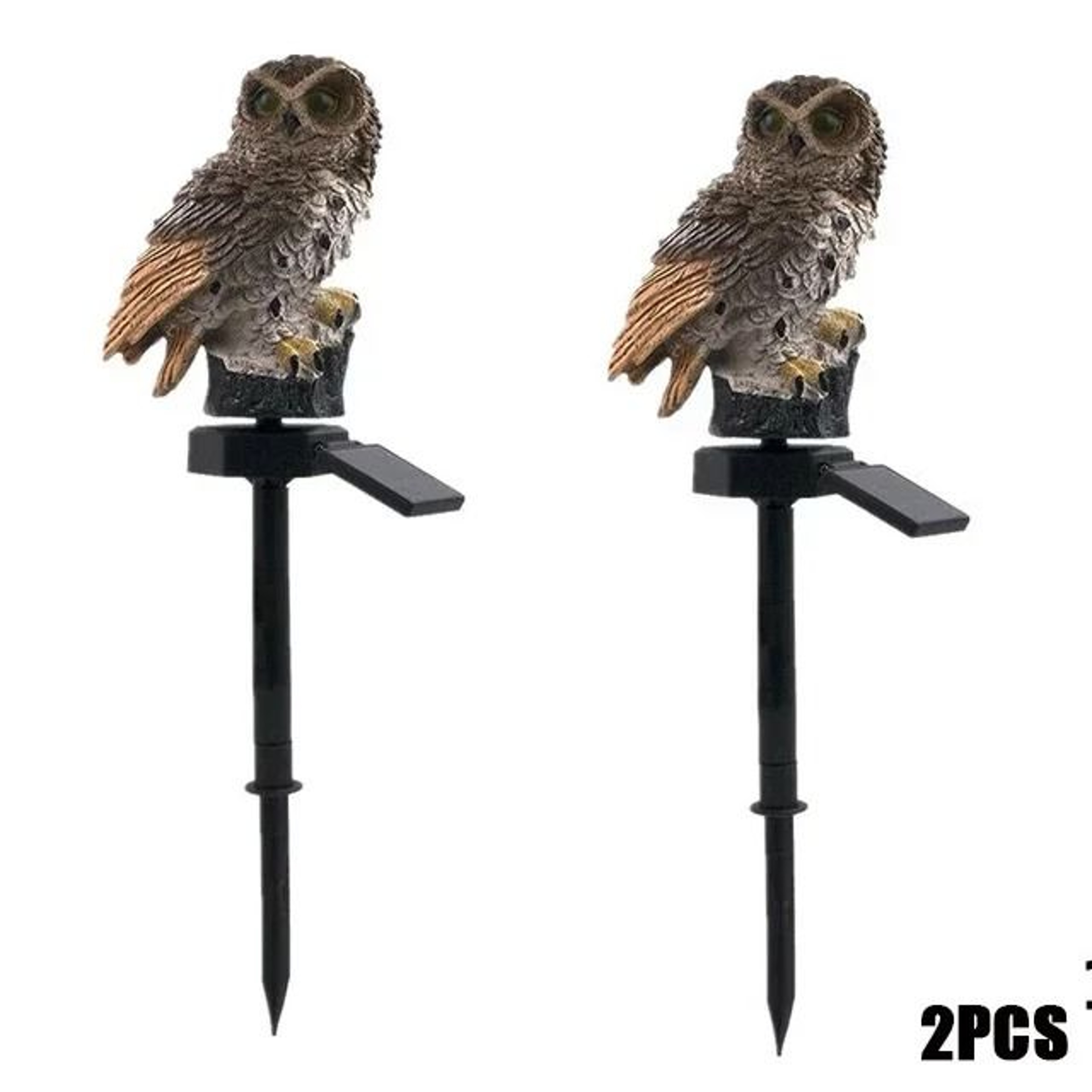 Waterproof Outdoor Solar Owl Garden Lamp LED Stake Decoration Light 9