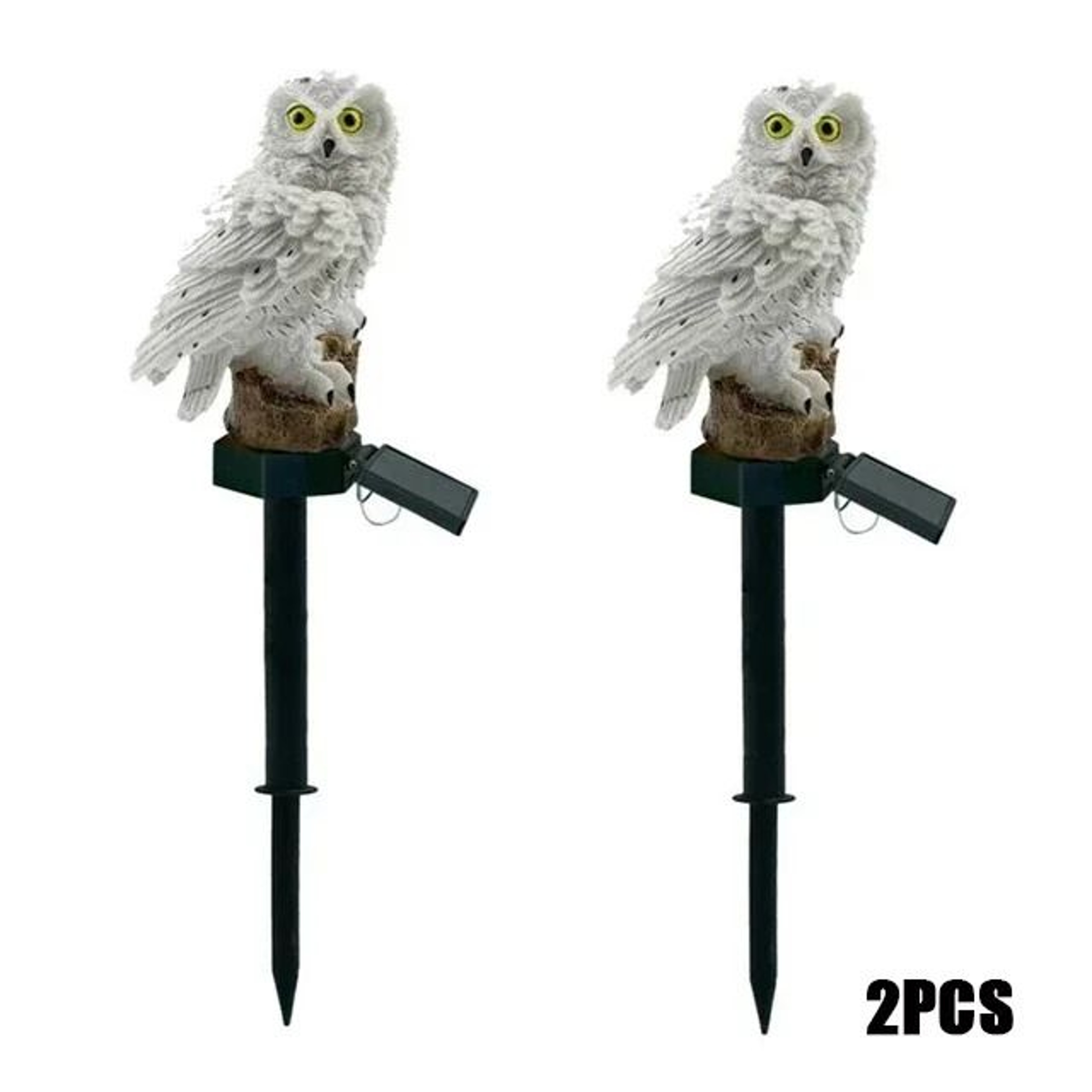 Waterproof Outdoor Solar Owl Garden Lamp LED Stake Decoration Light 8