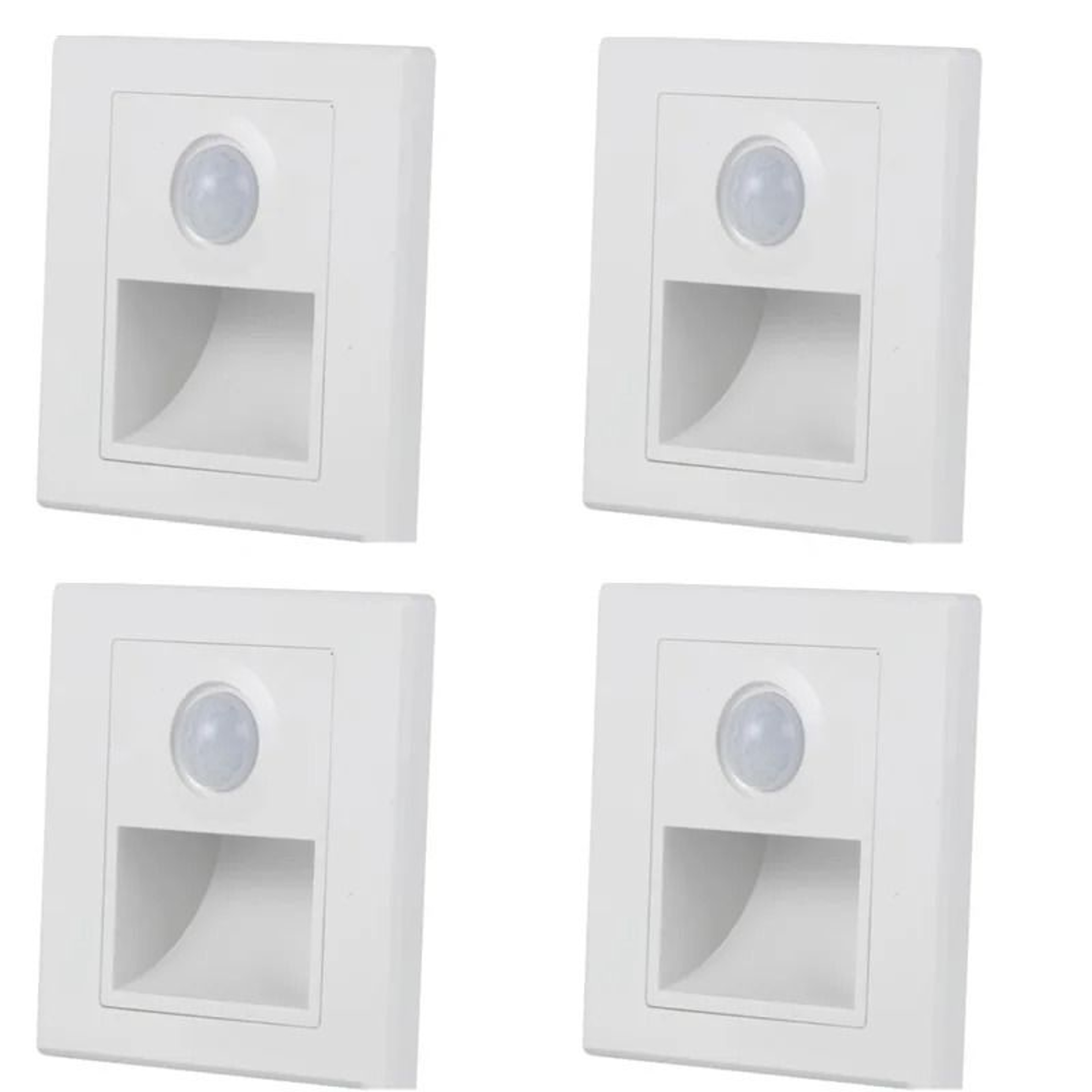 Recessed LED Staircase  Wall Night Light With PIR Motion  DayNight Sensor AC 110V220V 19