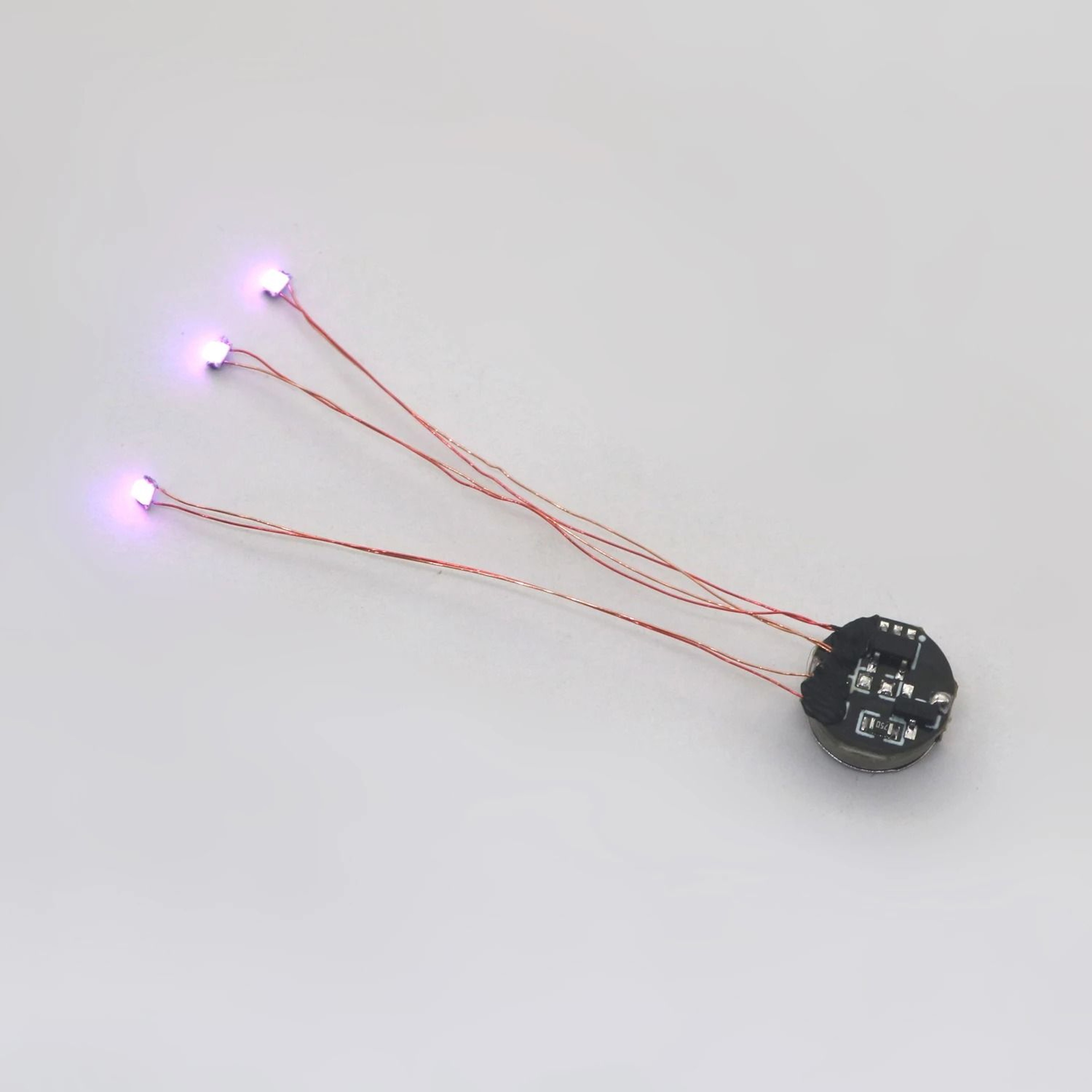 Mini 5cm Magnetic Control LED Magnetron Light BatteryOperated DIY Diorama  Gundam Lamp 9