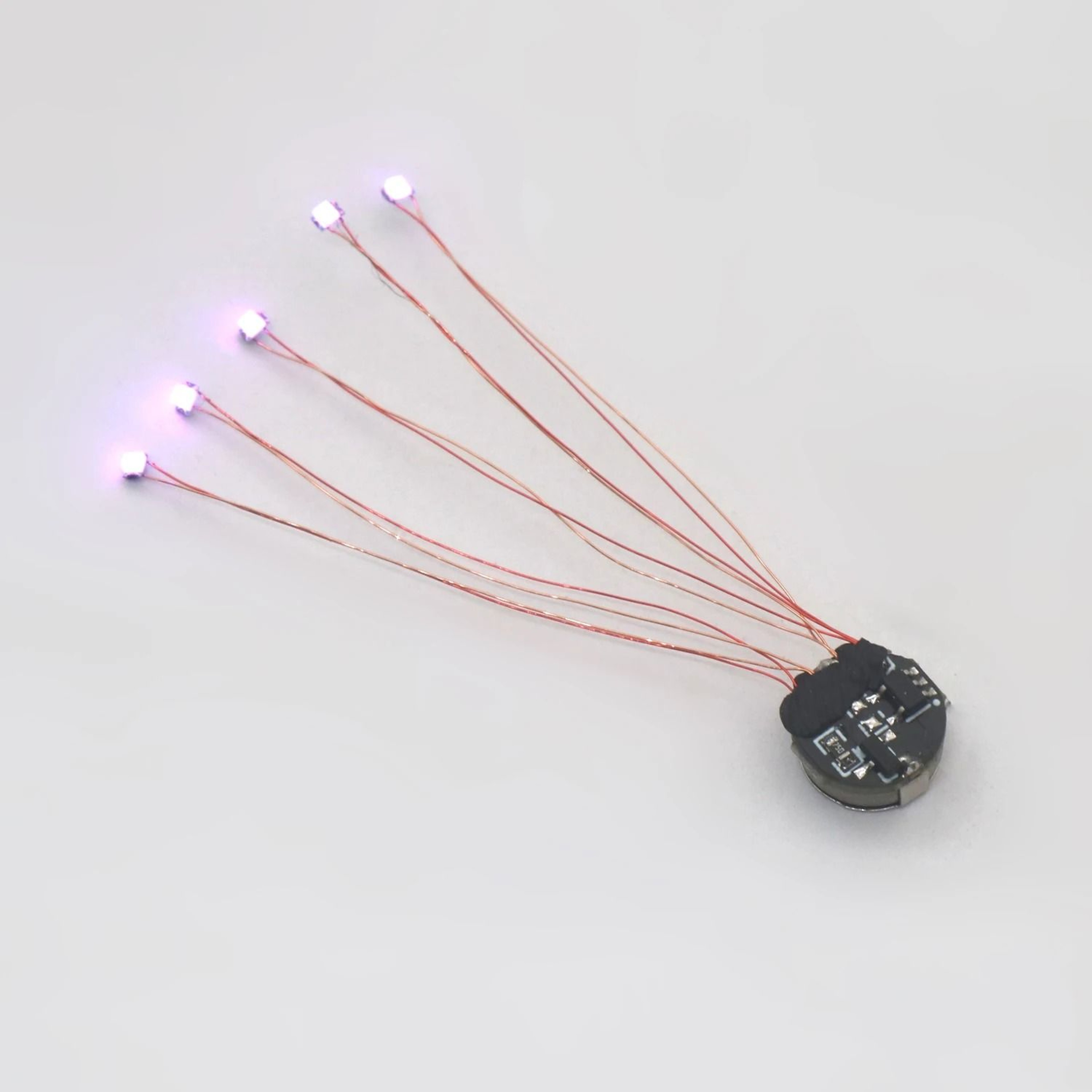 Mini 5cm Magnetic Control LED Magnetron Light BatteryOperated DIY Diorama  Gundam Lamp 10