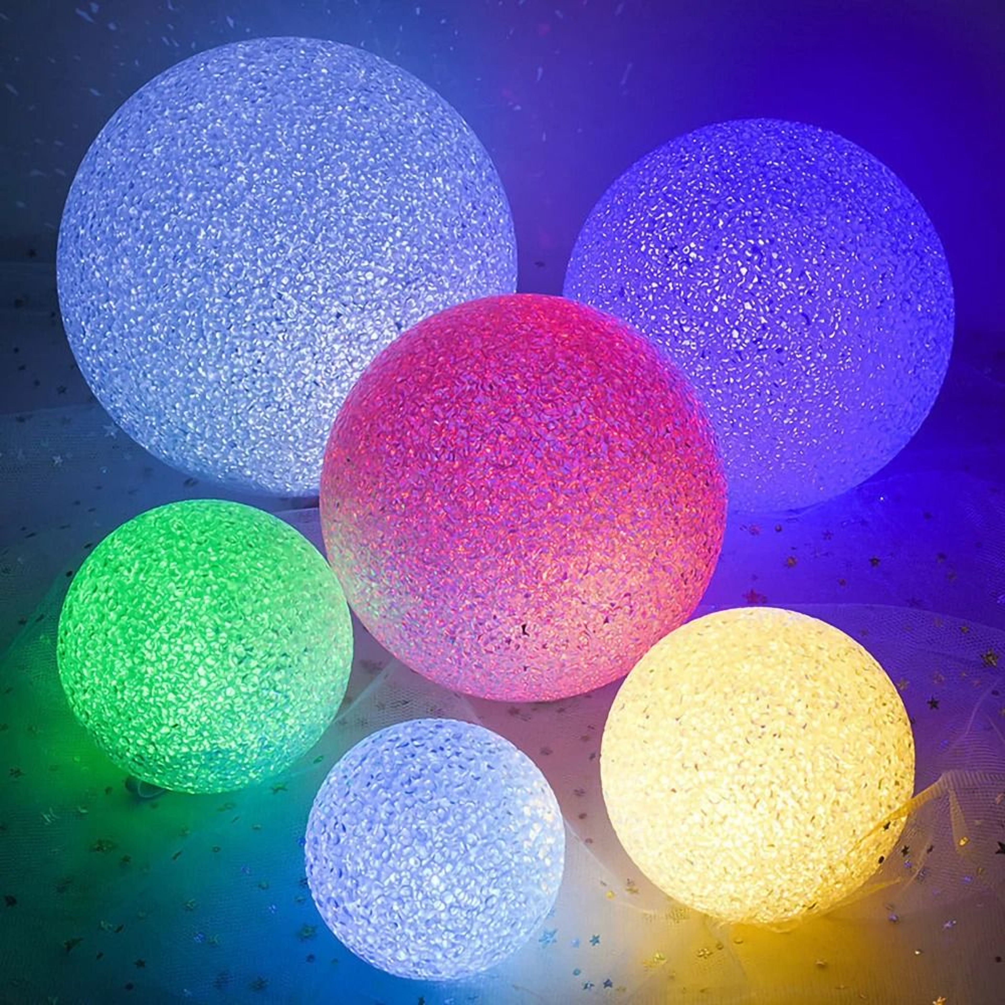 Creative HandHolding Luminous Magic Crystal Ball LED Lamp Festival  Party Night Light 12