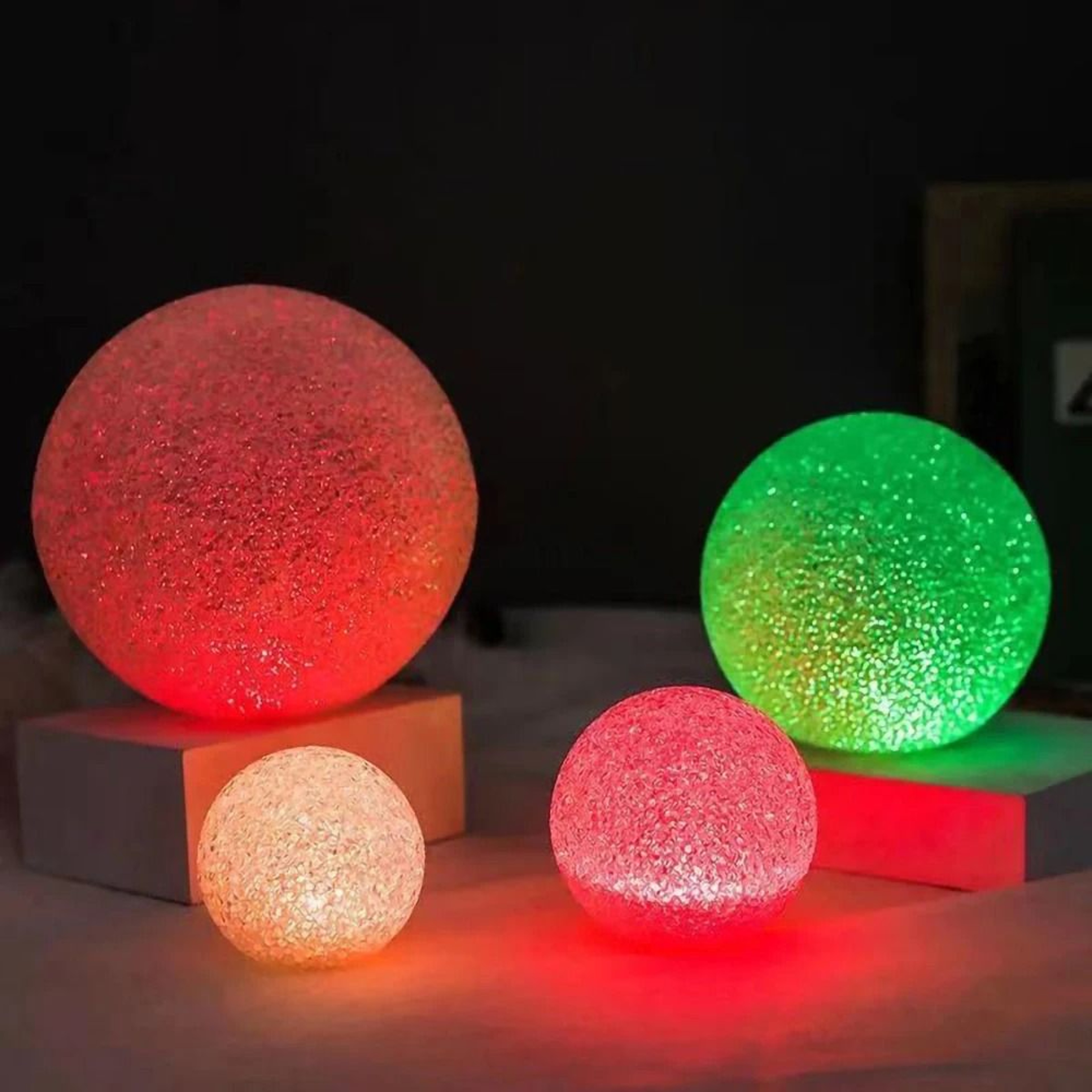 Creative HandHolding Luminous Magic Crystal Ball LED Lamp Festival  Party Night Light 5