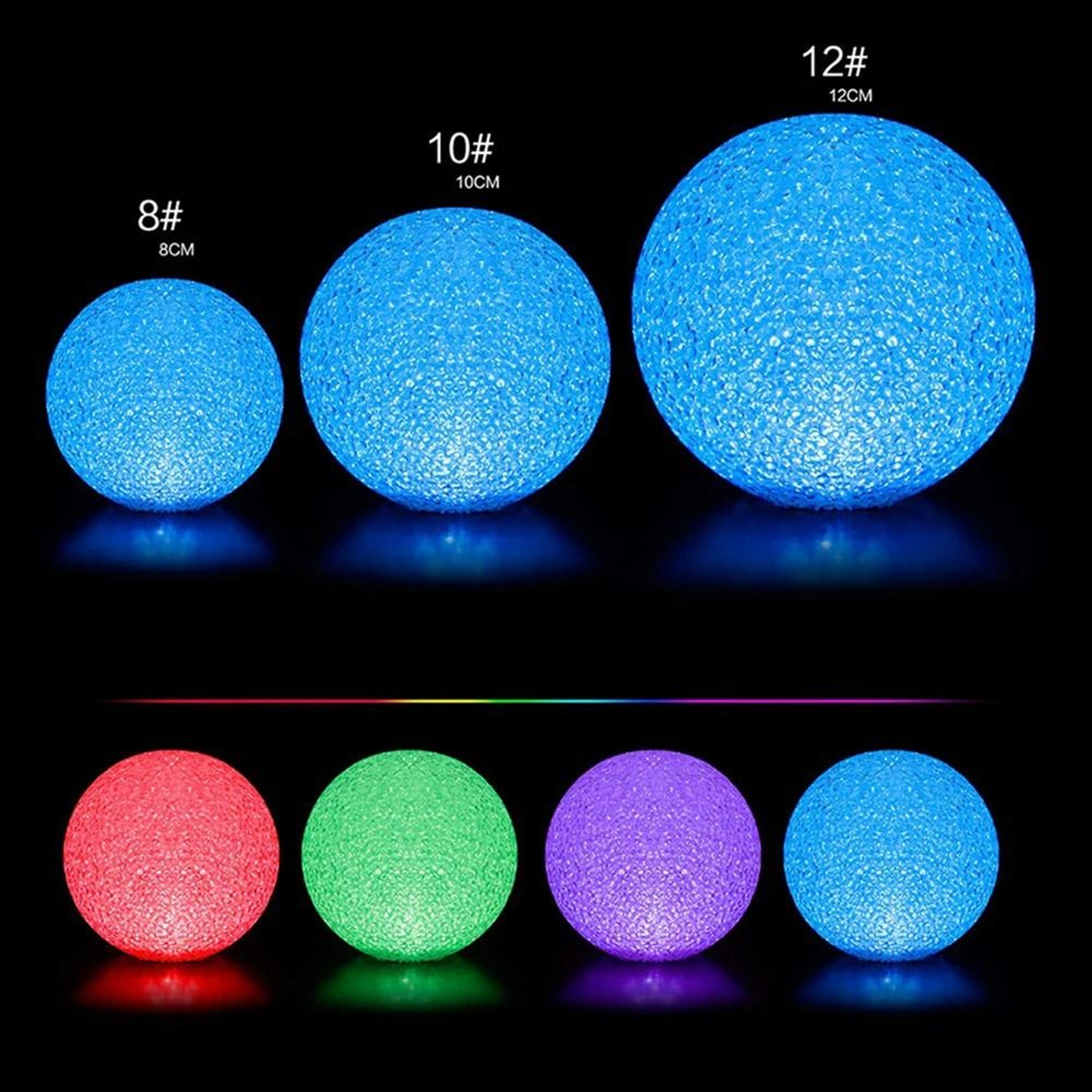 Creative HandHolding Luminous Magic Crystal Ball LED Lamp Festival  Party Night Light 4