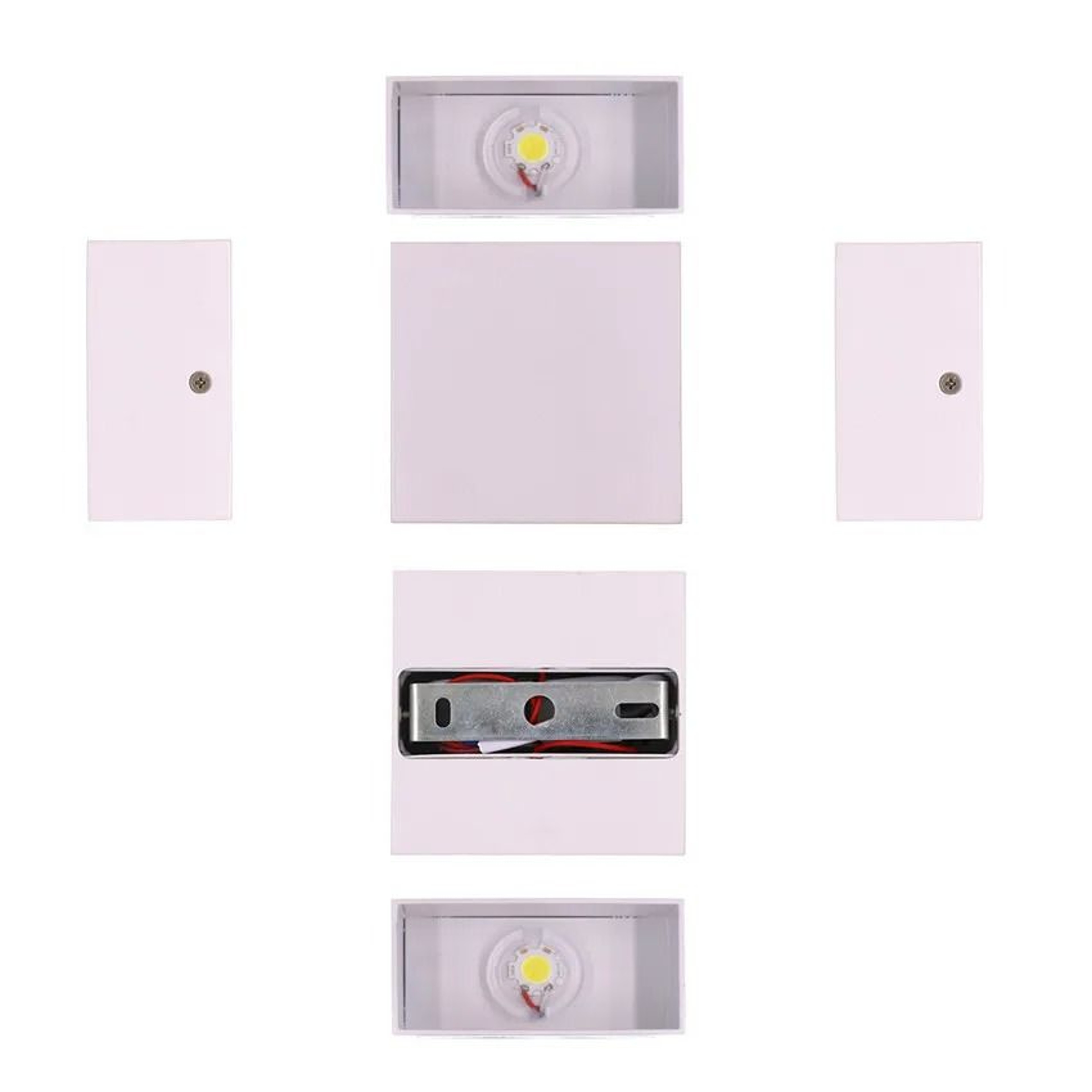 IP65 Waterproof Aluminum Cube LED Wall Lamp Adjustable 6W12W Indoor  Outdoor Surface Mount Sconce 3